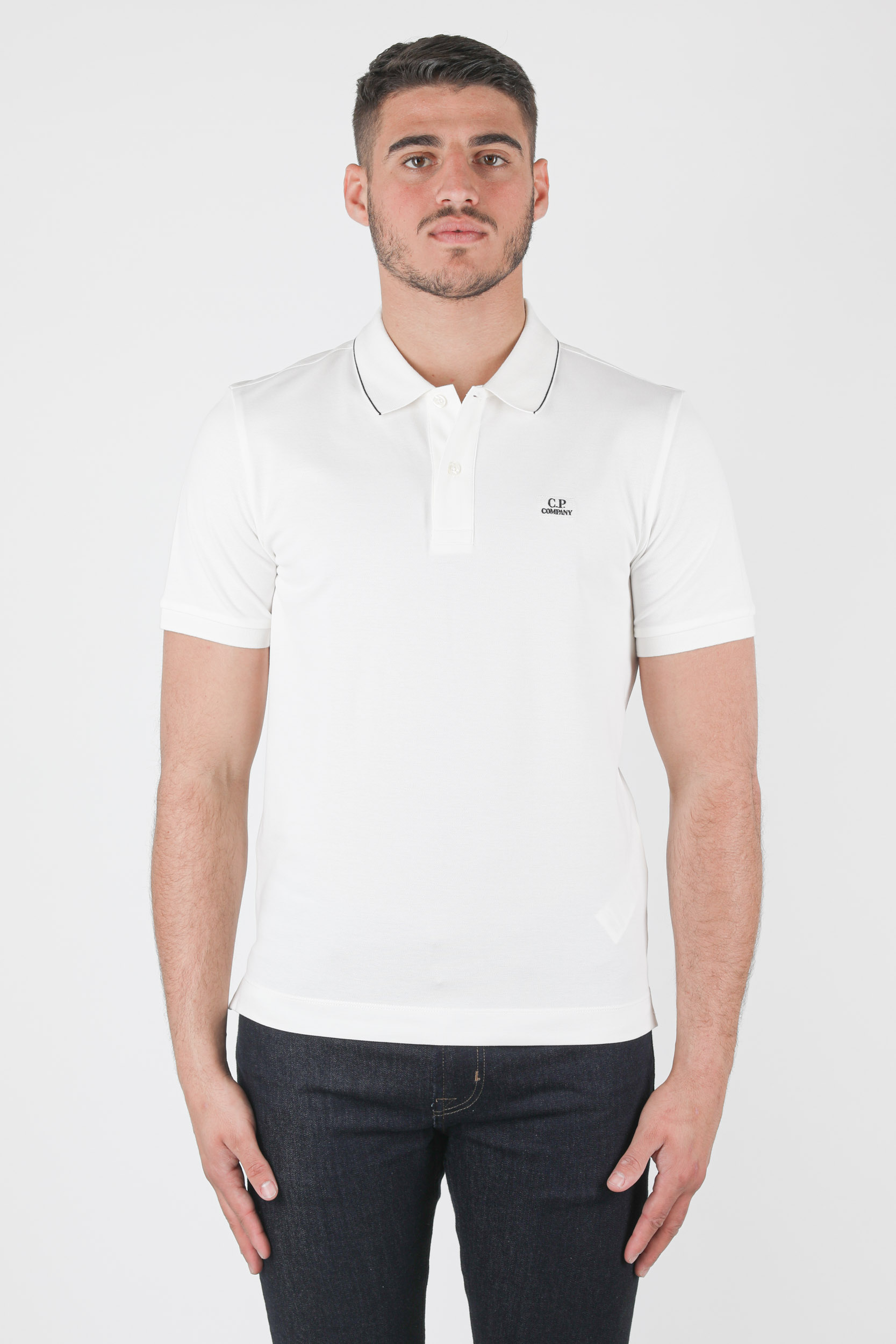 POLO C.P COMPANY BLANC L040A-103