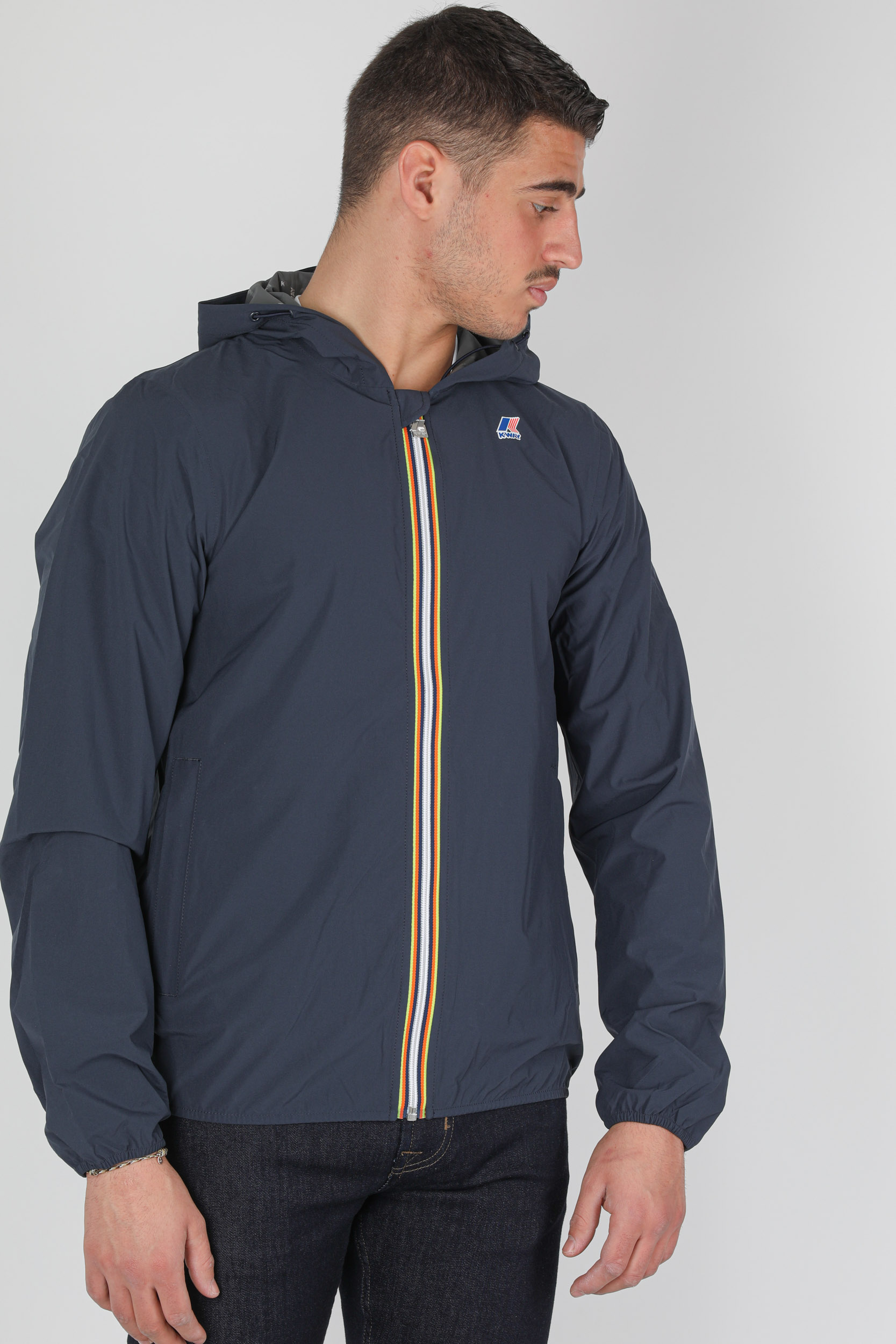 COUPE-VENT K-WAY NYLON STRETCH MARINE K00BBV0-K89