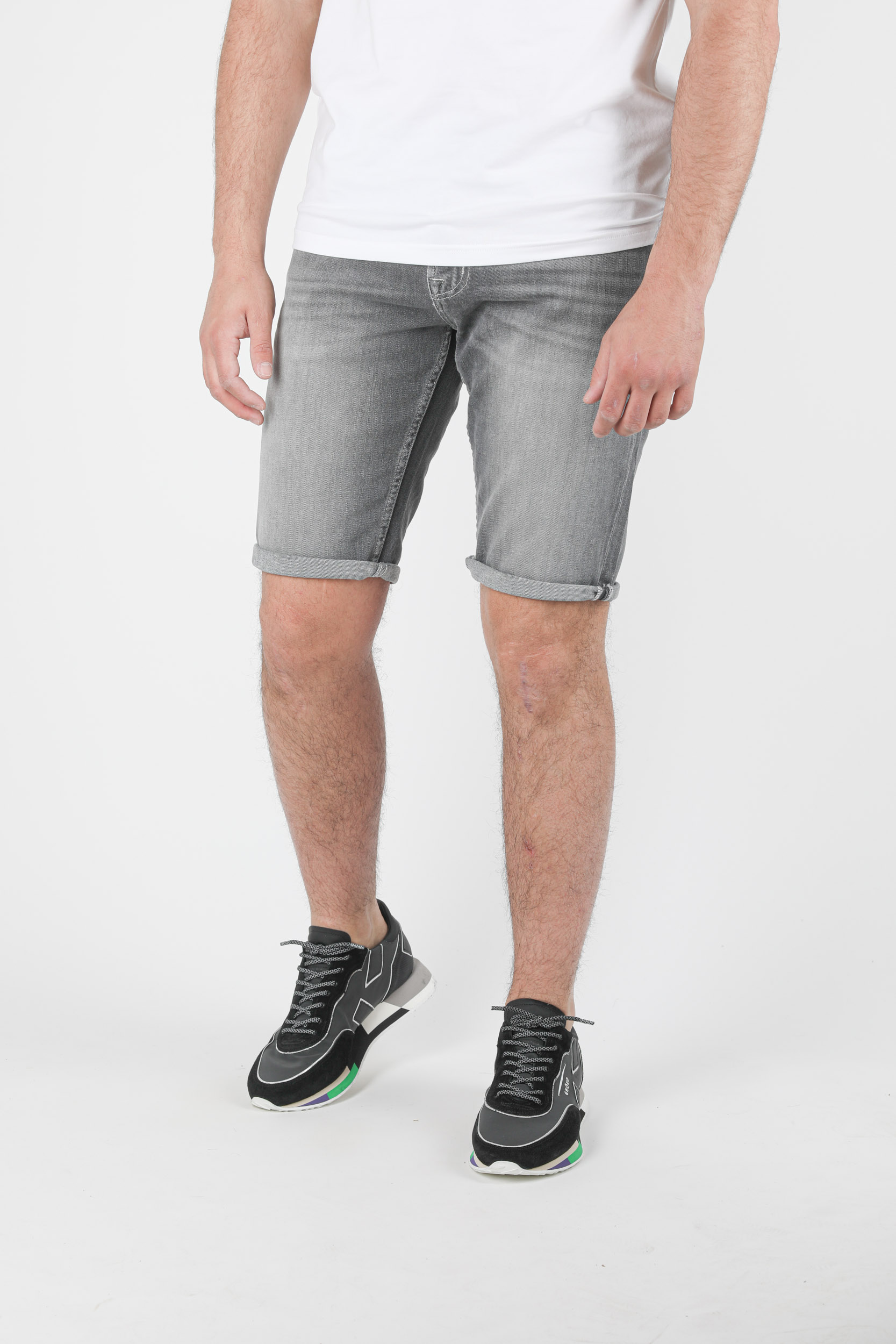 SHORT EN JEAN SEVEN GRIS JSZ2B070HG