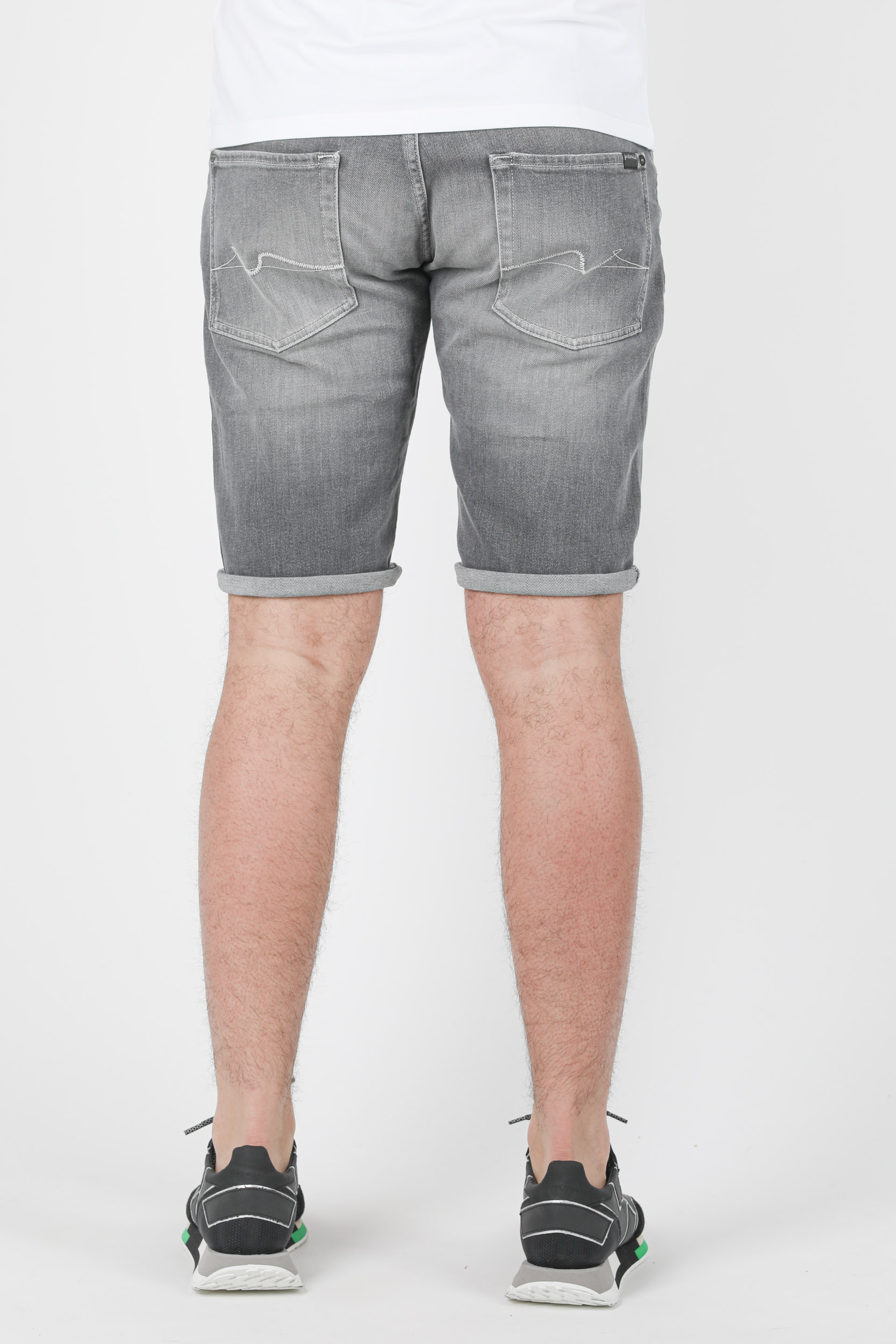 SHORT EN JEAN SEVEN GRIS JSZ2B070HG