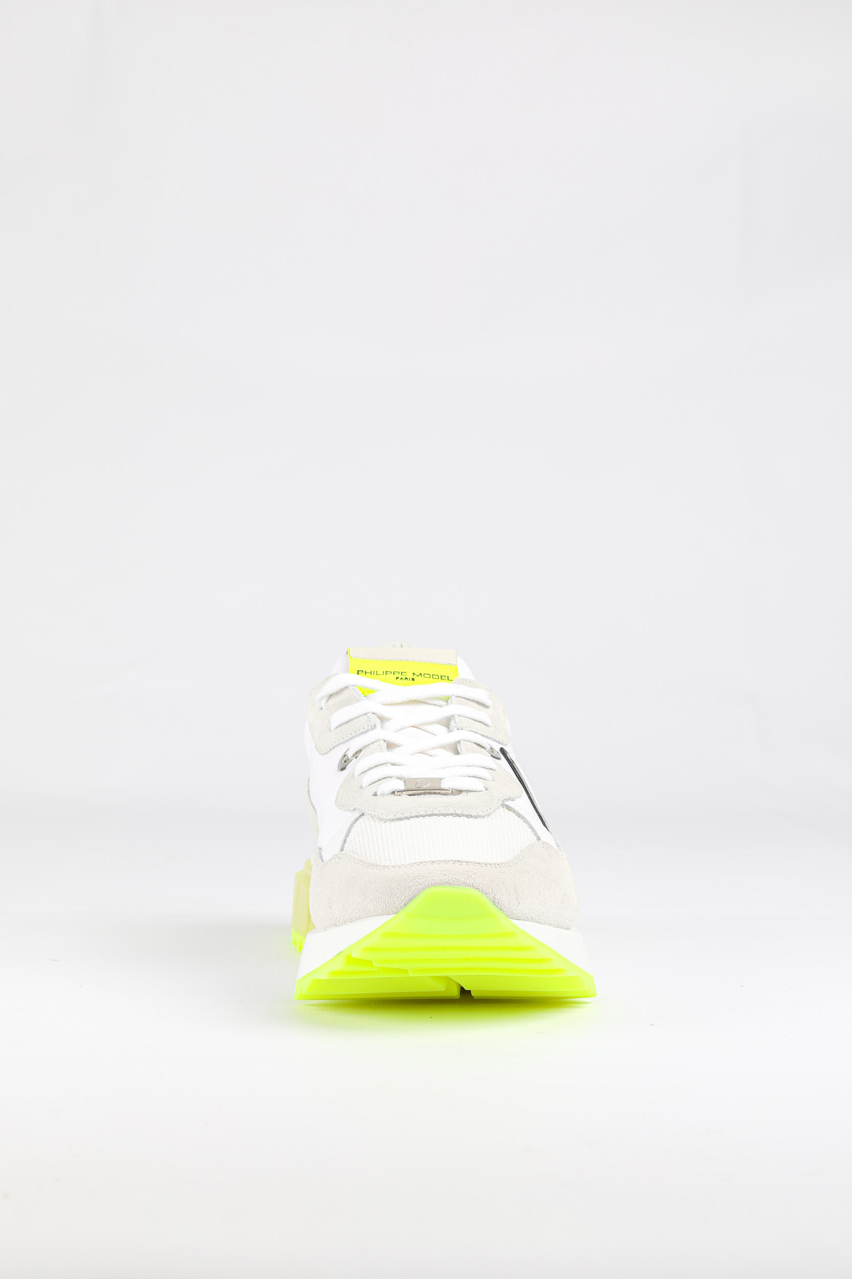 BASKETS PHILIPPE MODEL BLANCHE ET JAUNE FLUO LRLU-WF01