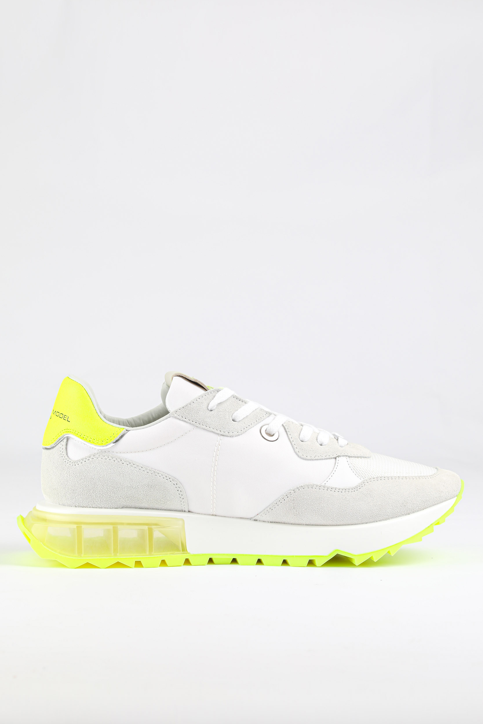 BASKETS PHILIPPE MODEL BLANCHE ET JAUNE FLUO LRLU-WF01