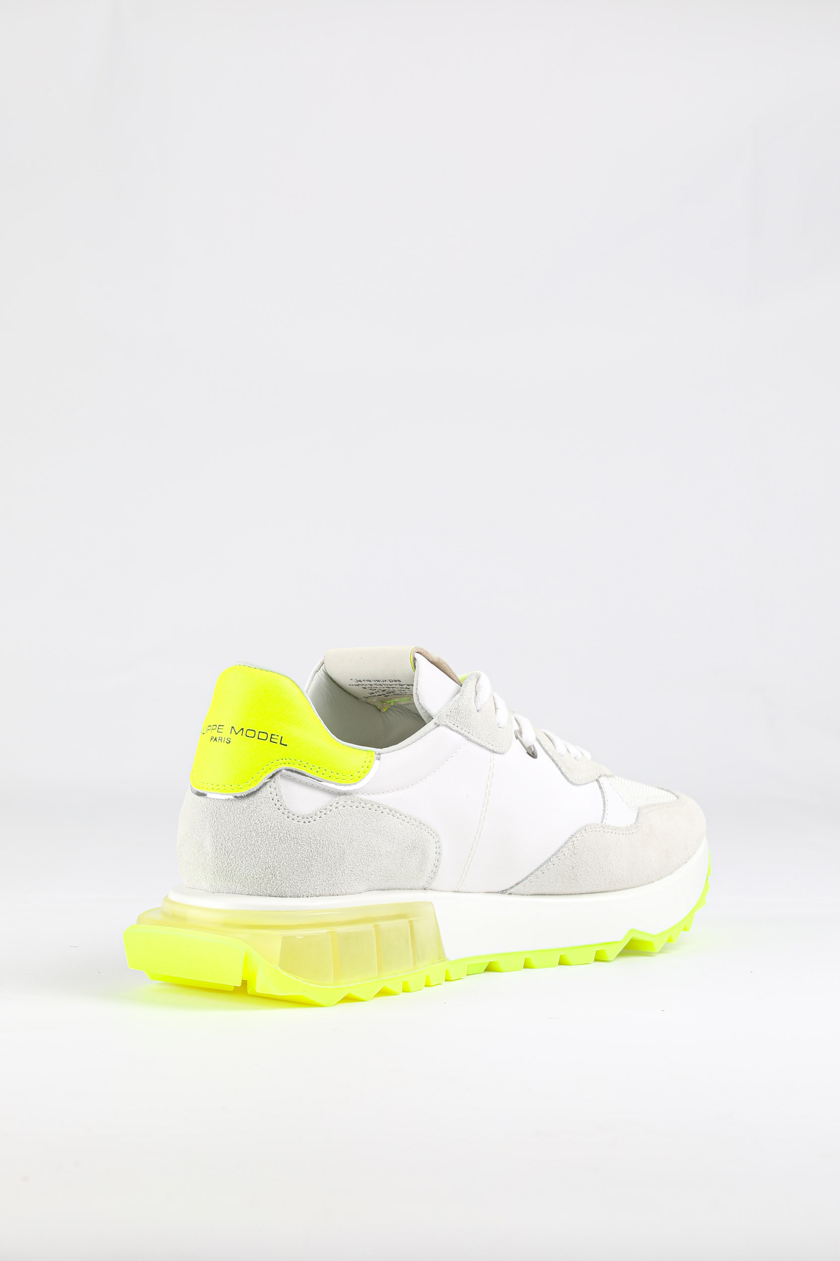 BASKETS PHILIPPE MODEL BLANCHE ET JAUNE FLUO LRLU-WF01