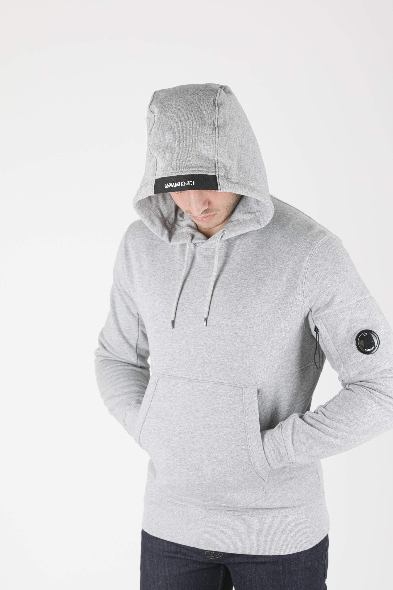 SWEAT A CAPUCHE C.P COMPANY GRIS S047A-M93