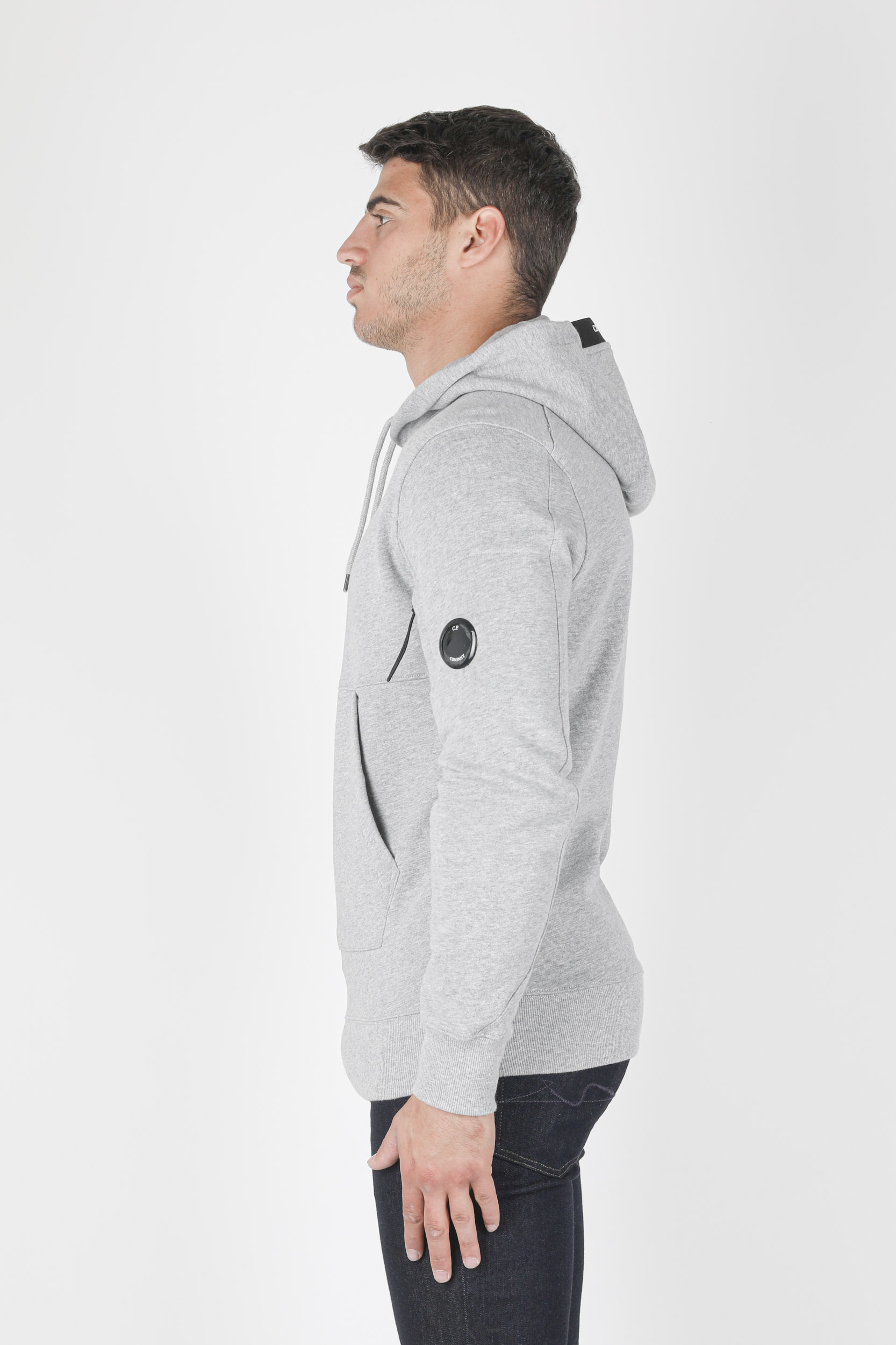 SWEAT A CAPUCHE C.P COMPANY GRIS S047A-M93