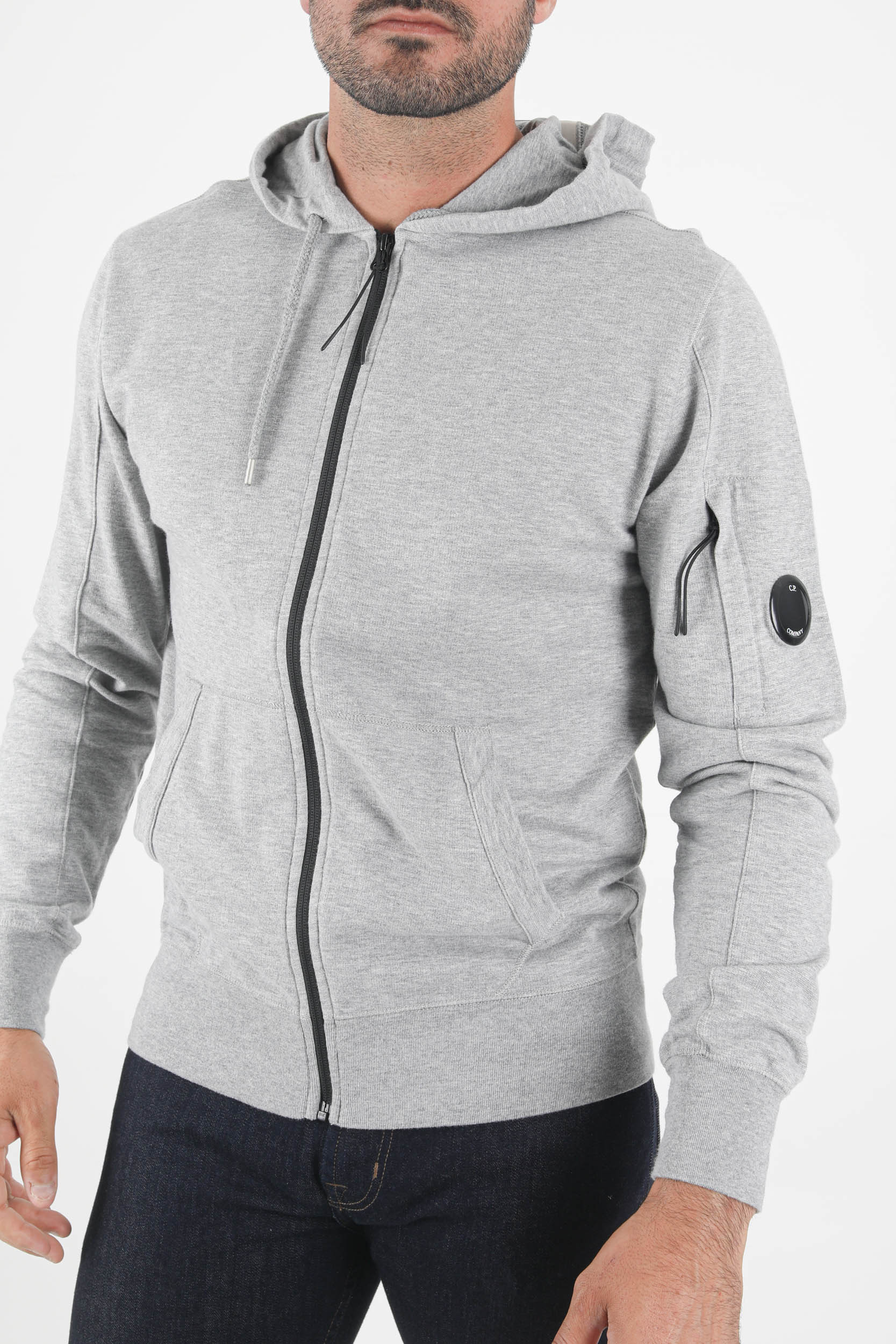 SWEAT ZIPPE C.P COMPANY GRIS S077A-M93
