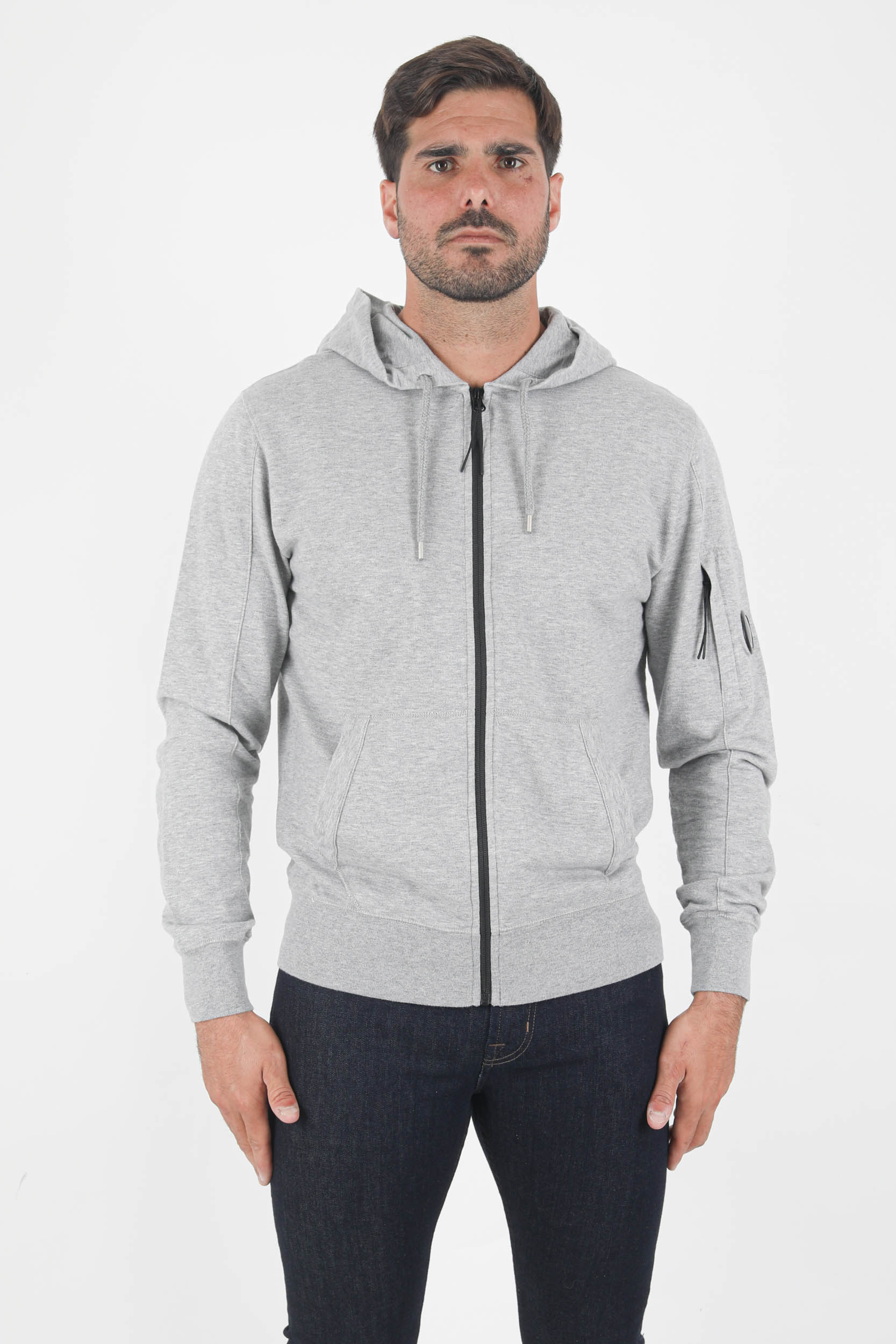 SWEAT ZIPPE C.P COMPANY GRIS S077A-M93