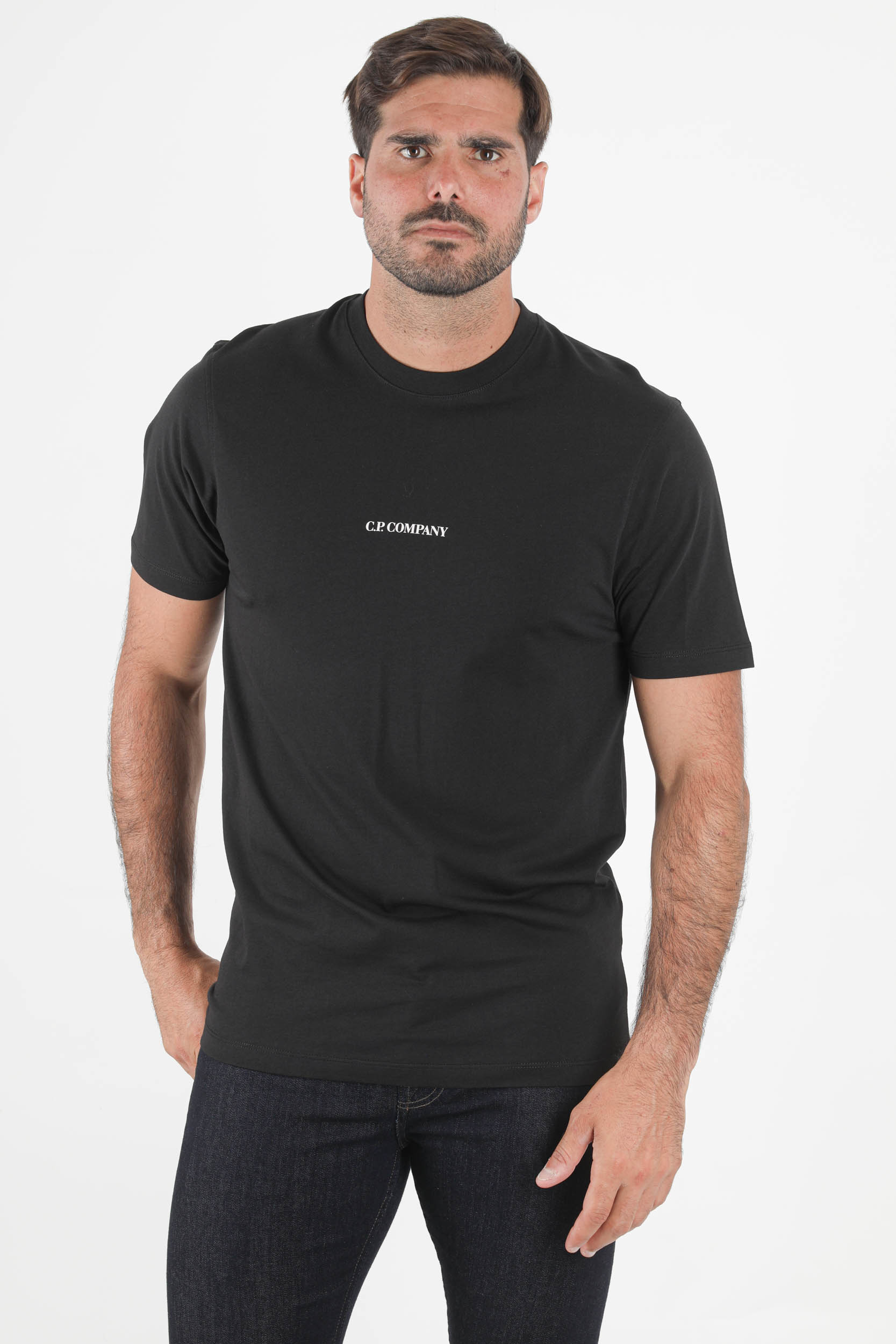 T-SHIRT C.P COMPANY NOIR S213A-999