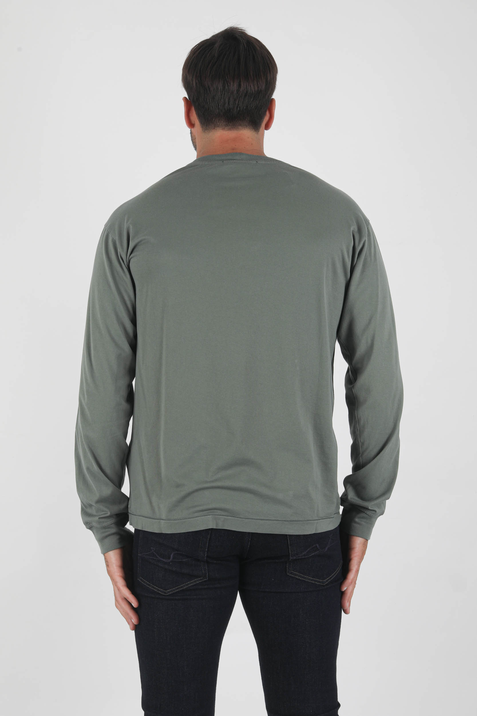 T-SHIRT A MANCHES LONGUES STONE ISLAND KAKI 751522713-V0055