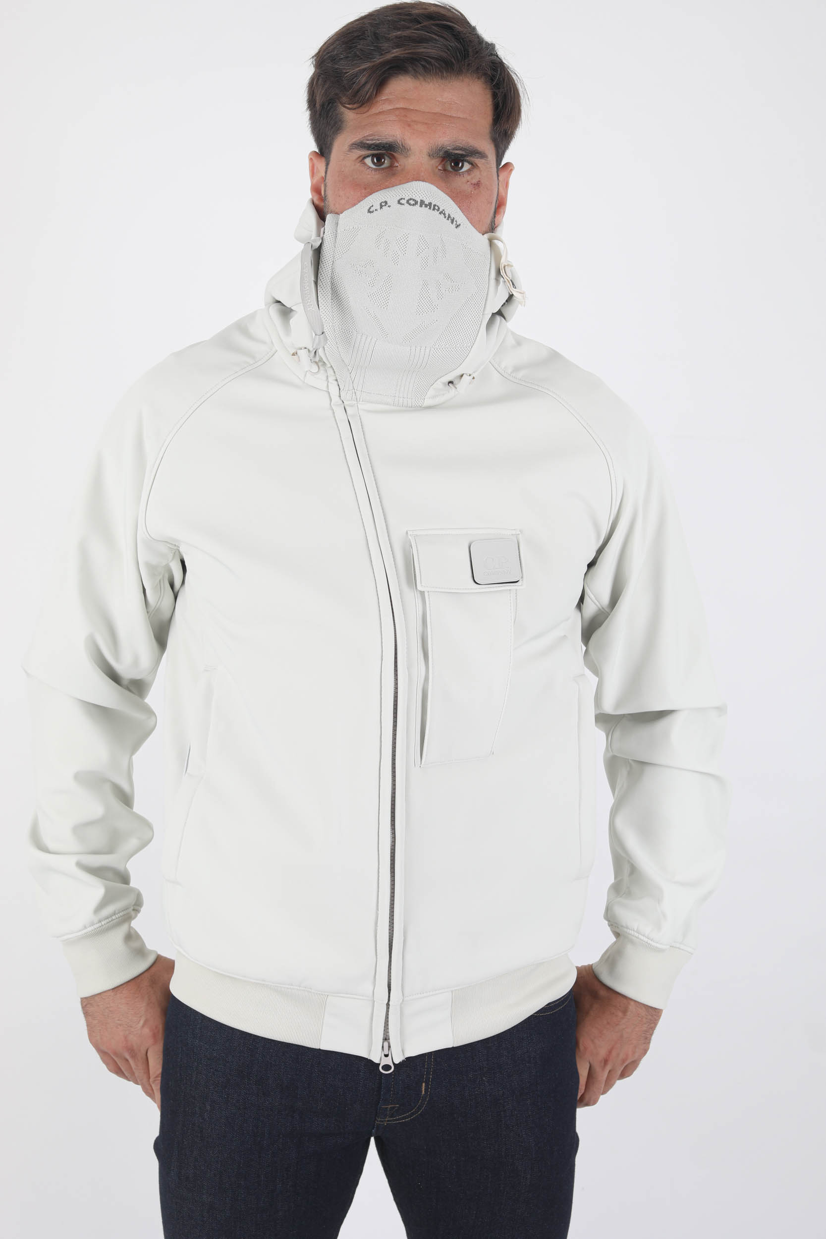 BLOUSON SOFT SHELL-R CREME W004-116