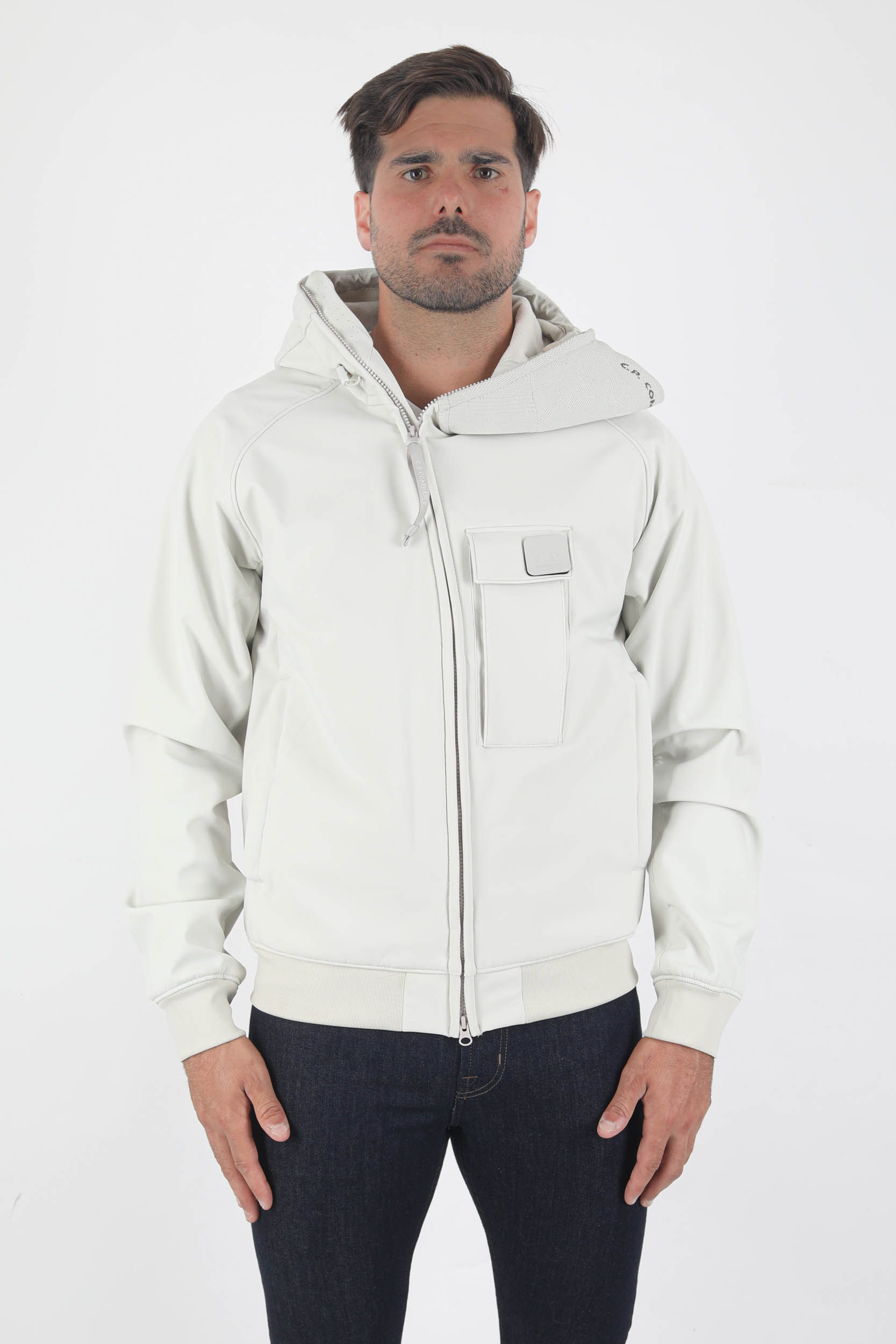BLOUSON SOFT SHELL-R CREME W004-116