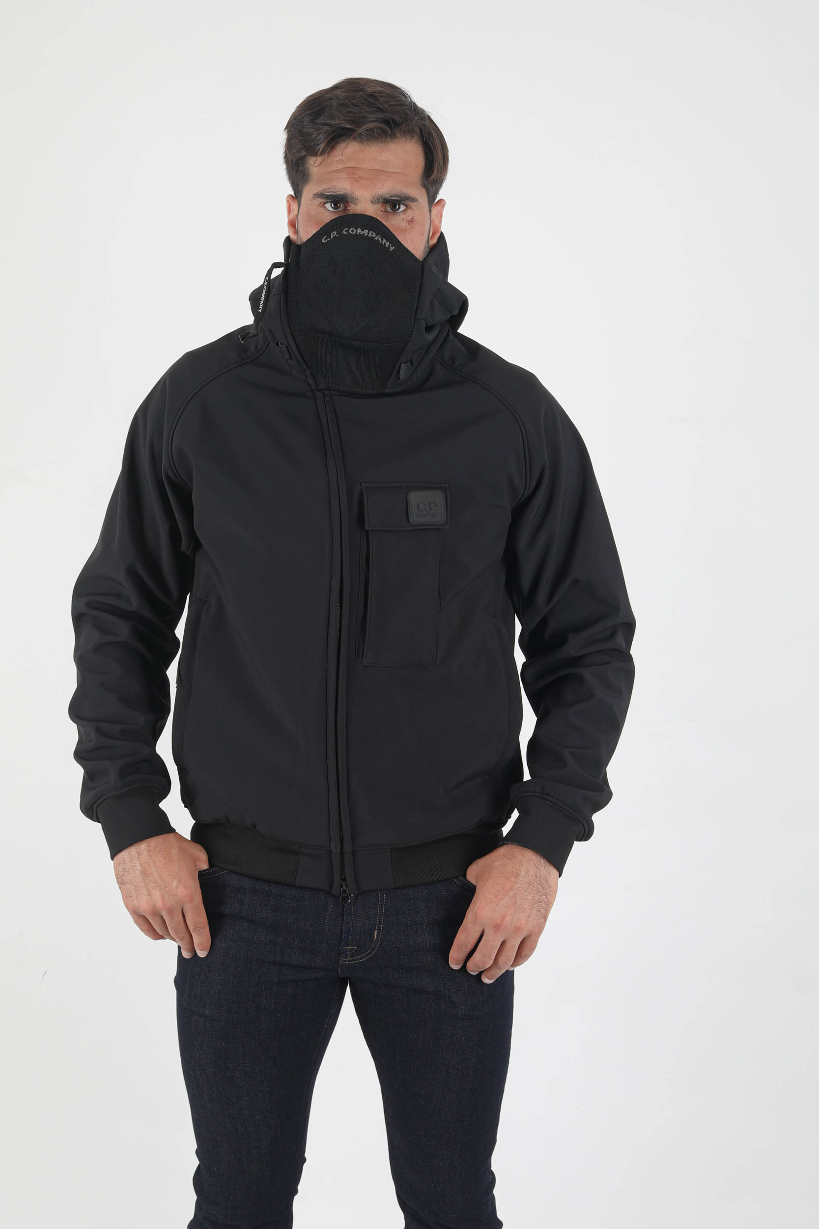 BLOUSON SOFT SHELL-R NOIR W004-999