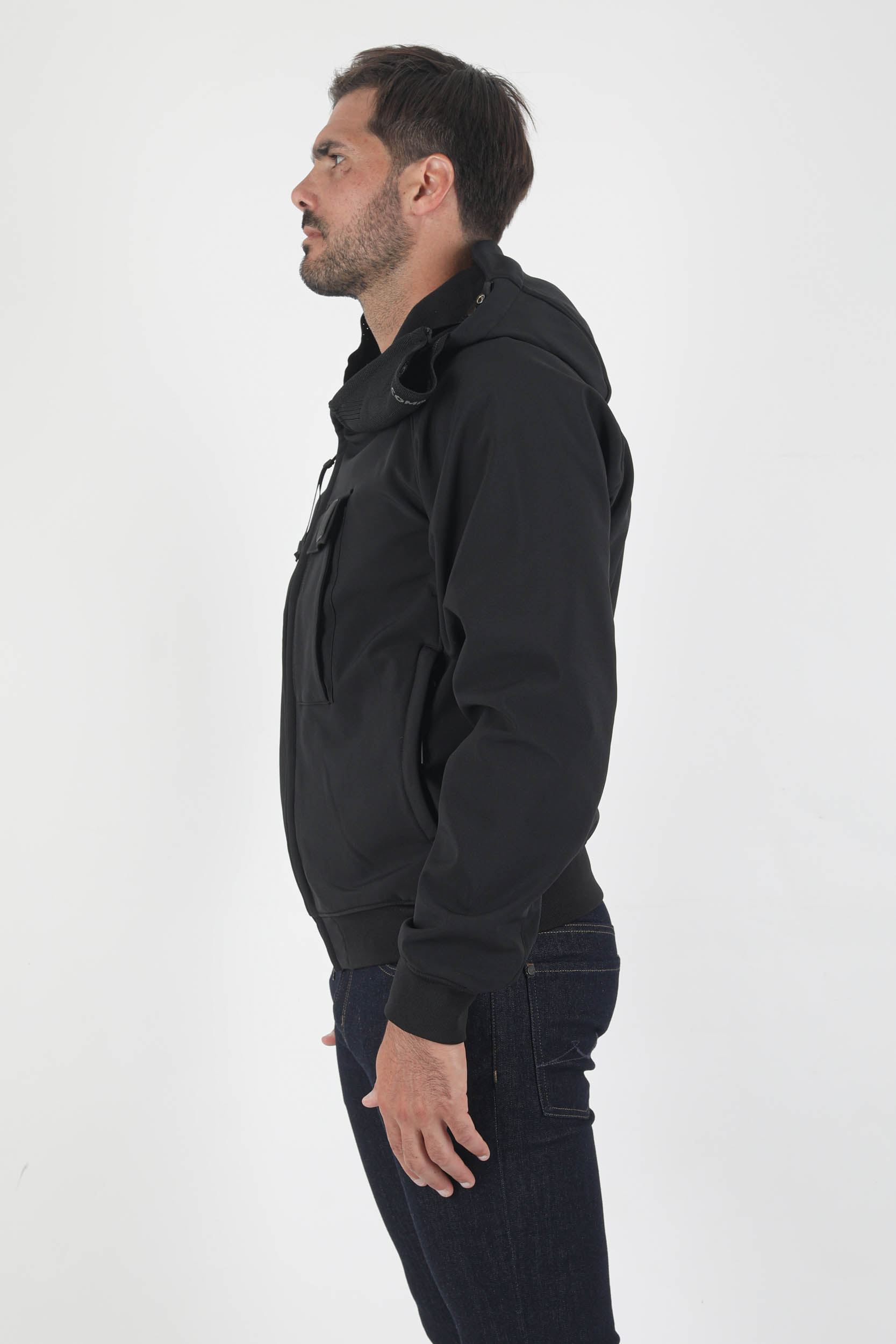 BLOUSON SOFT SHELL-R NOIR W004-999