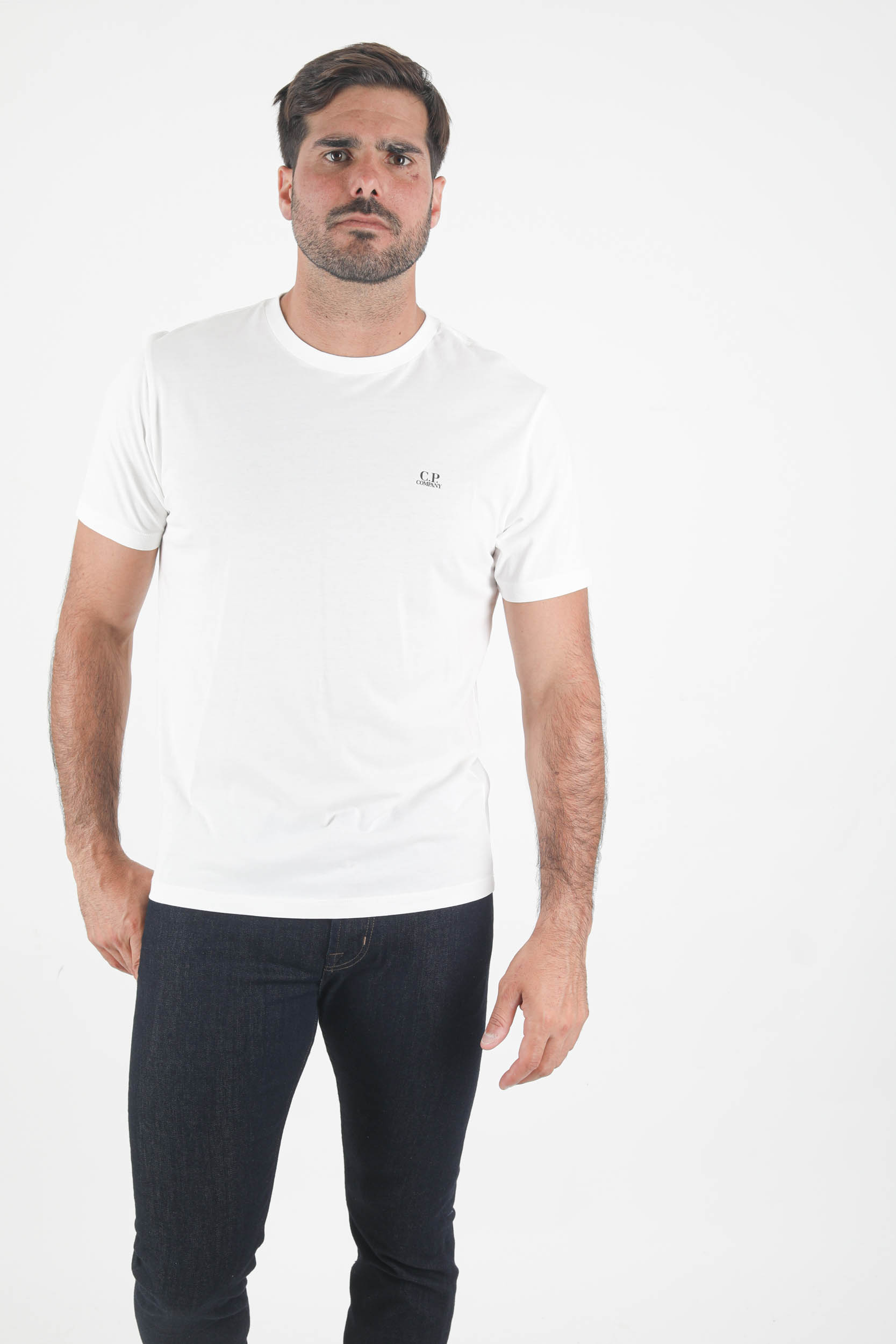 T-SHIRT AVEC LUNETTE C.P COMPANY BLANC S037A-103