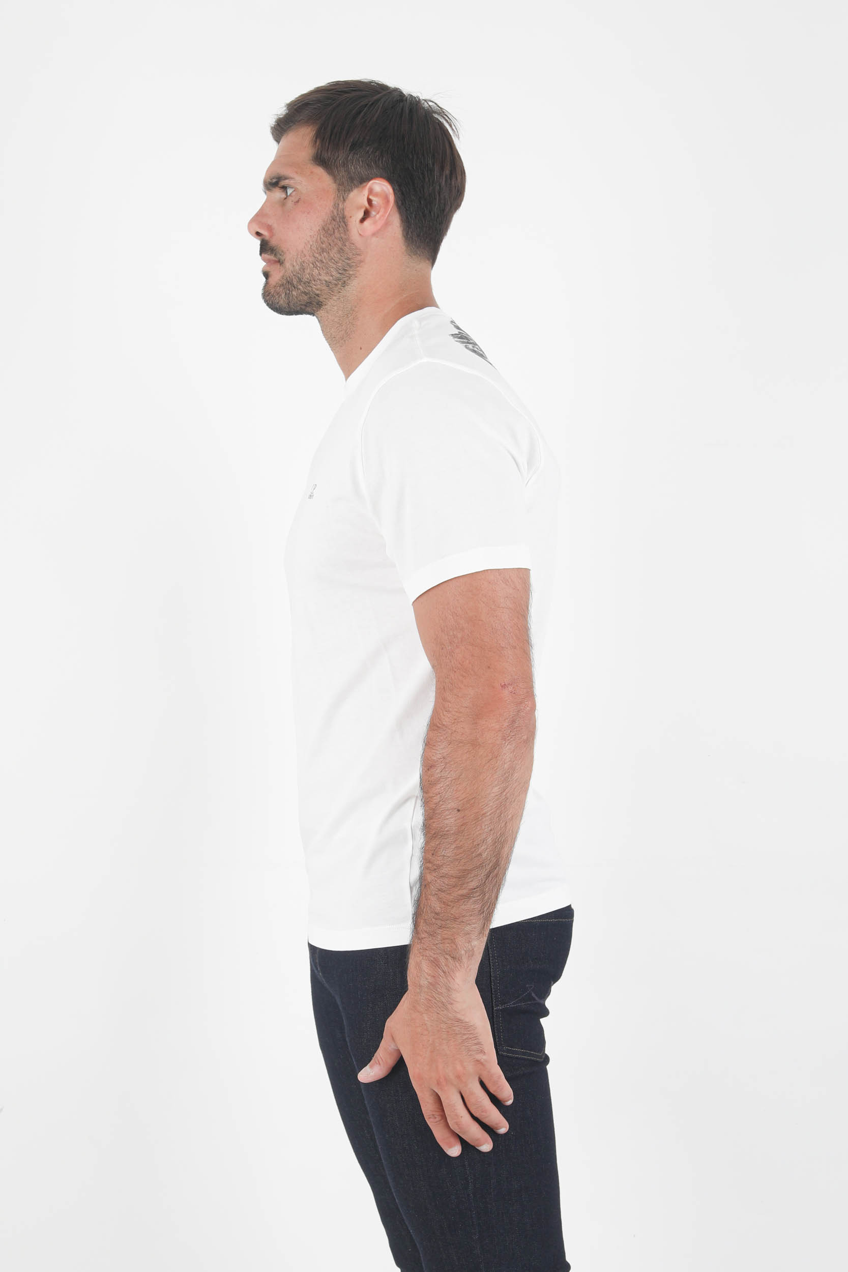 T-SHIRT AVEC LUNETTE C.P COMPANY BLANC S037A-103