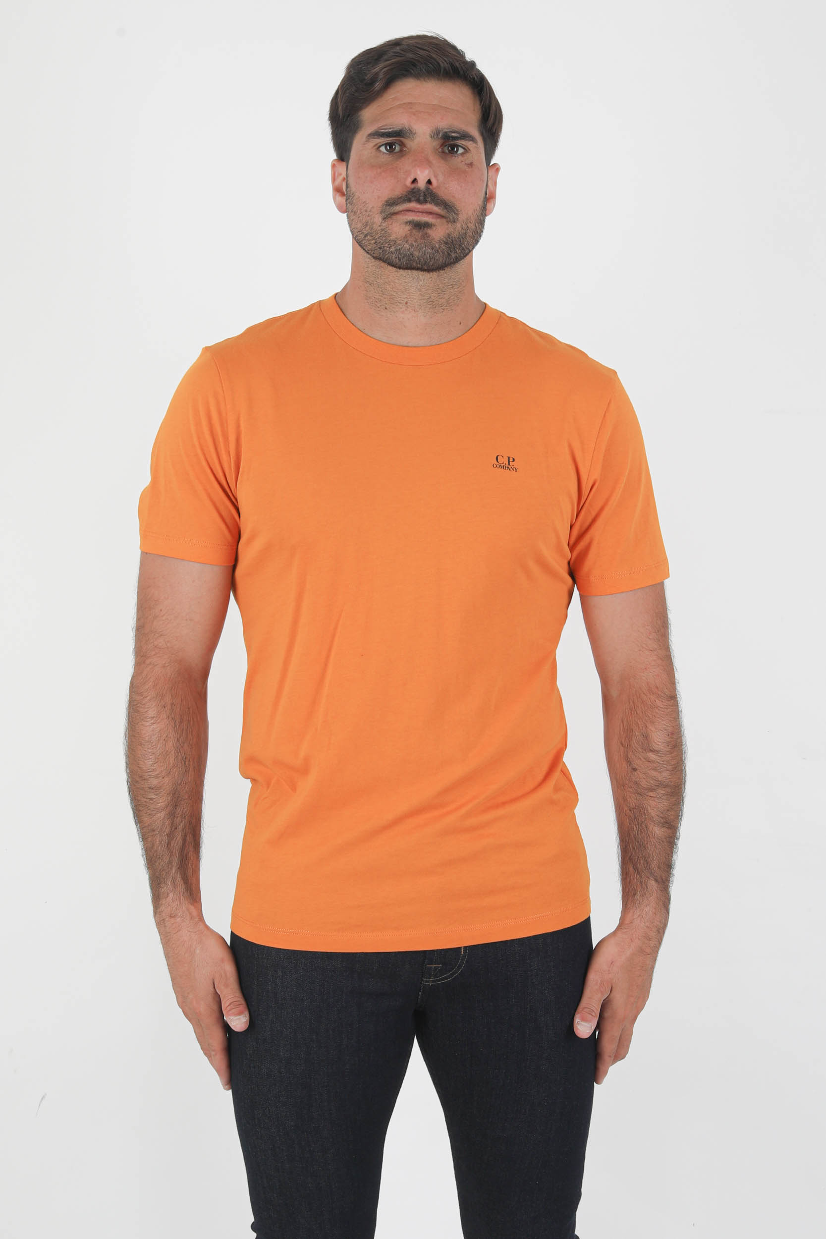 T-SHIRT AVEC LUNETTE C.P COMPANY ORANGE S037A-436