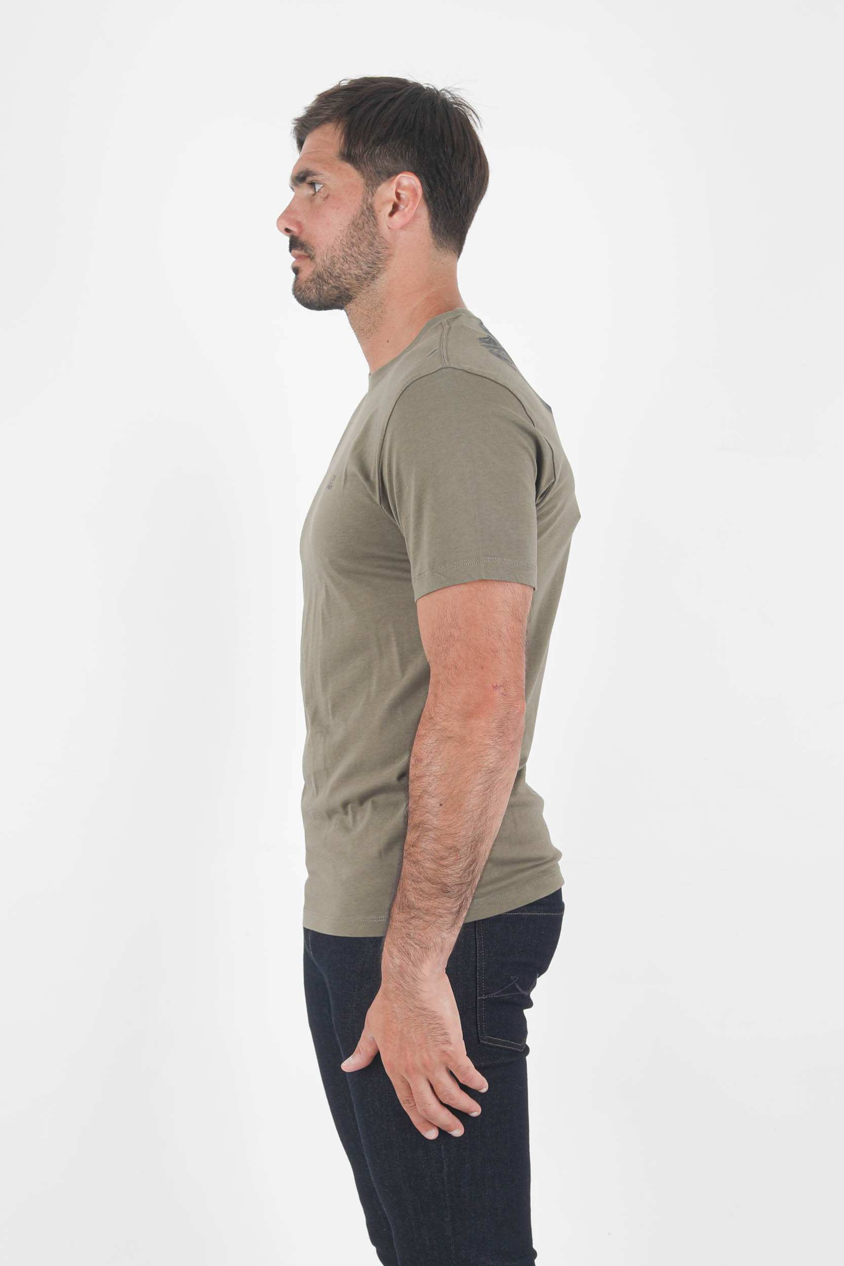 T-SHIRT AVEC LUNETTE C.P COMPANY KAKI S037A-665