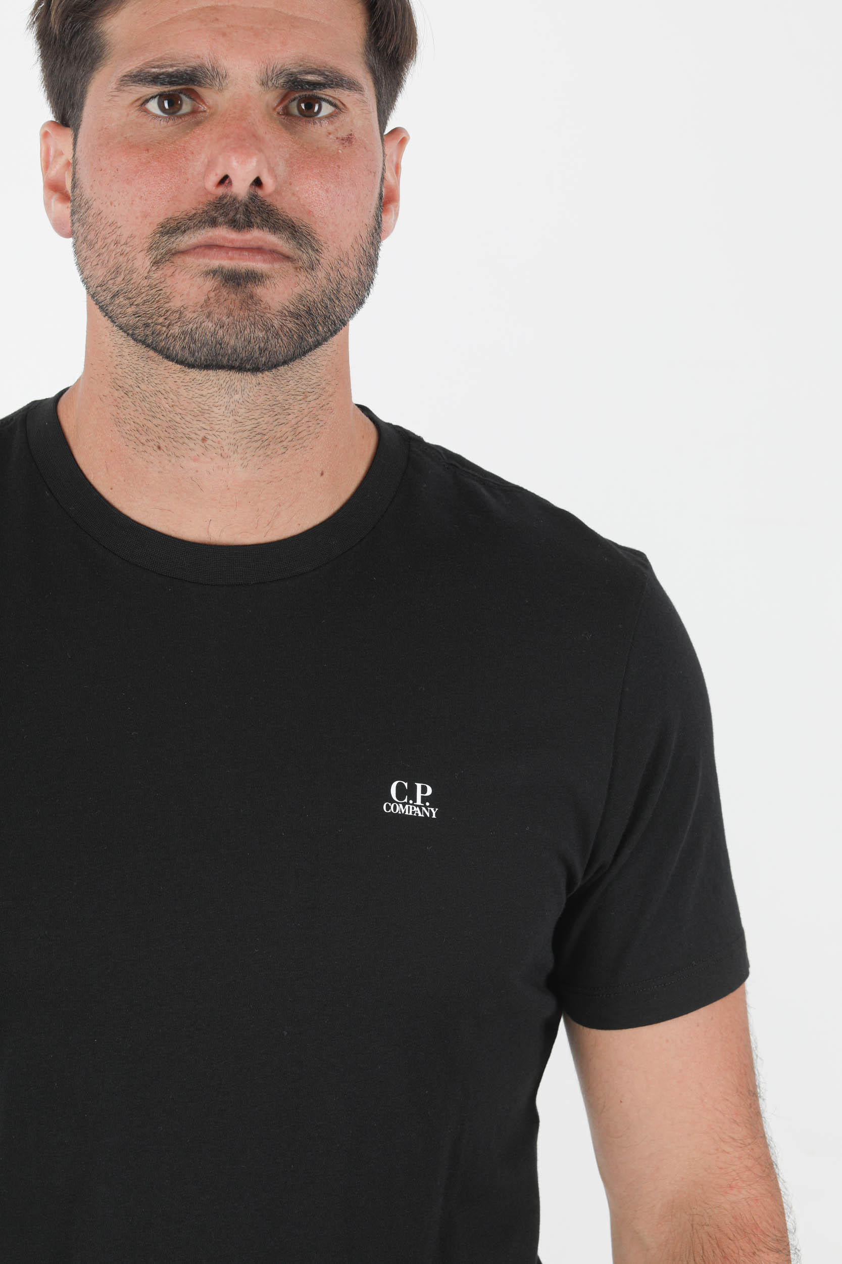 T-SHIRT C.P COMPANY NOIR PETIT LOGO S040A-999