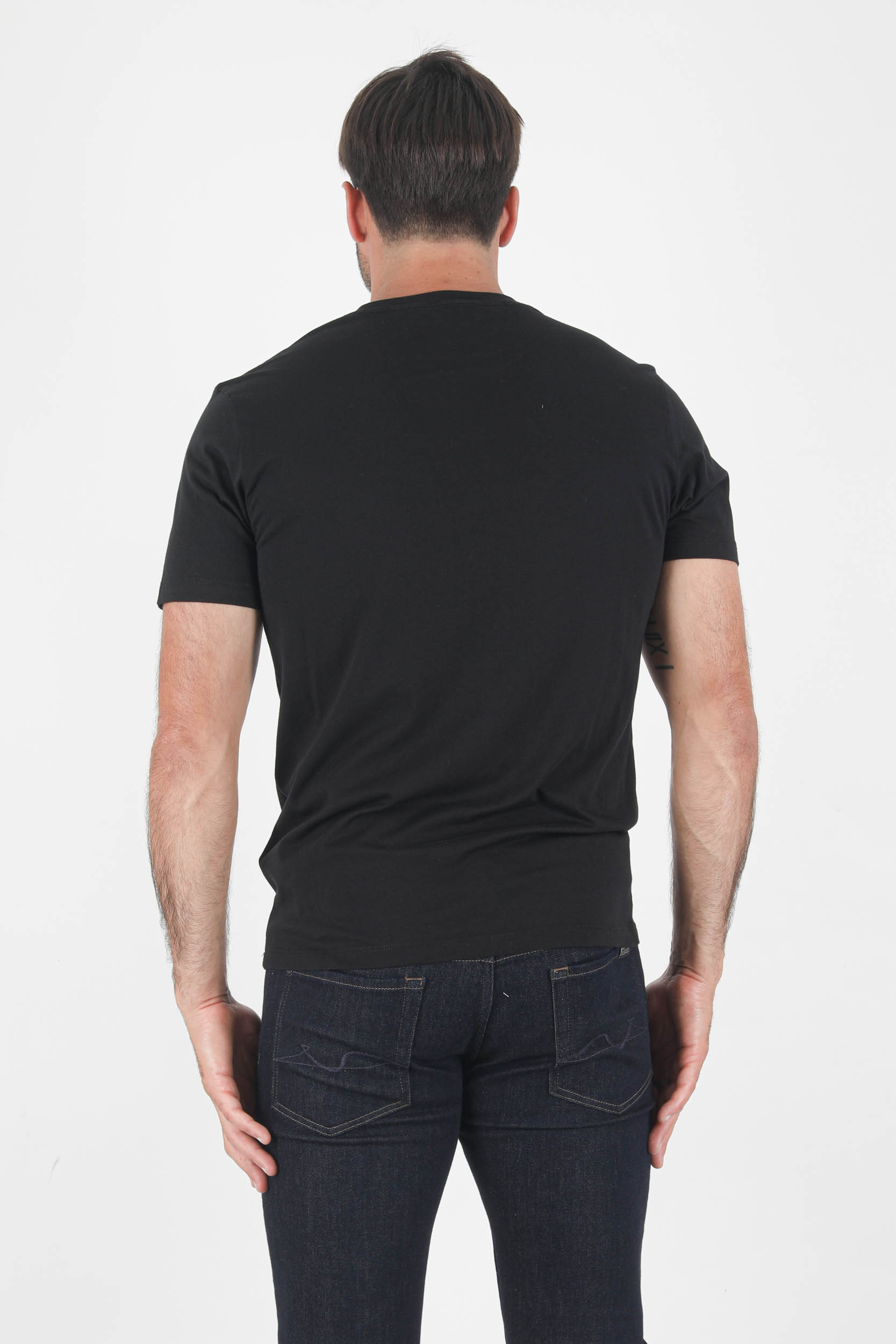 T-SHIRT C.P COMPANY NOIR PETIT LOGO S040A-999