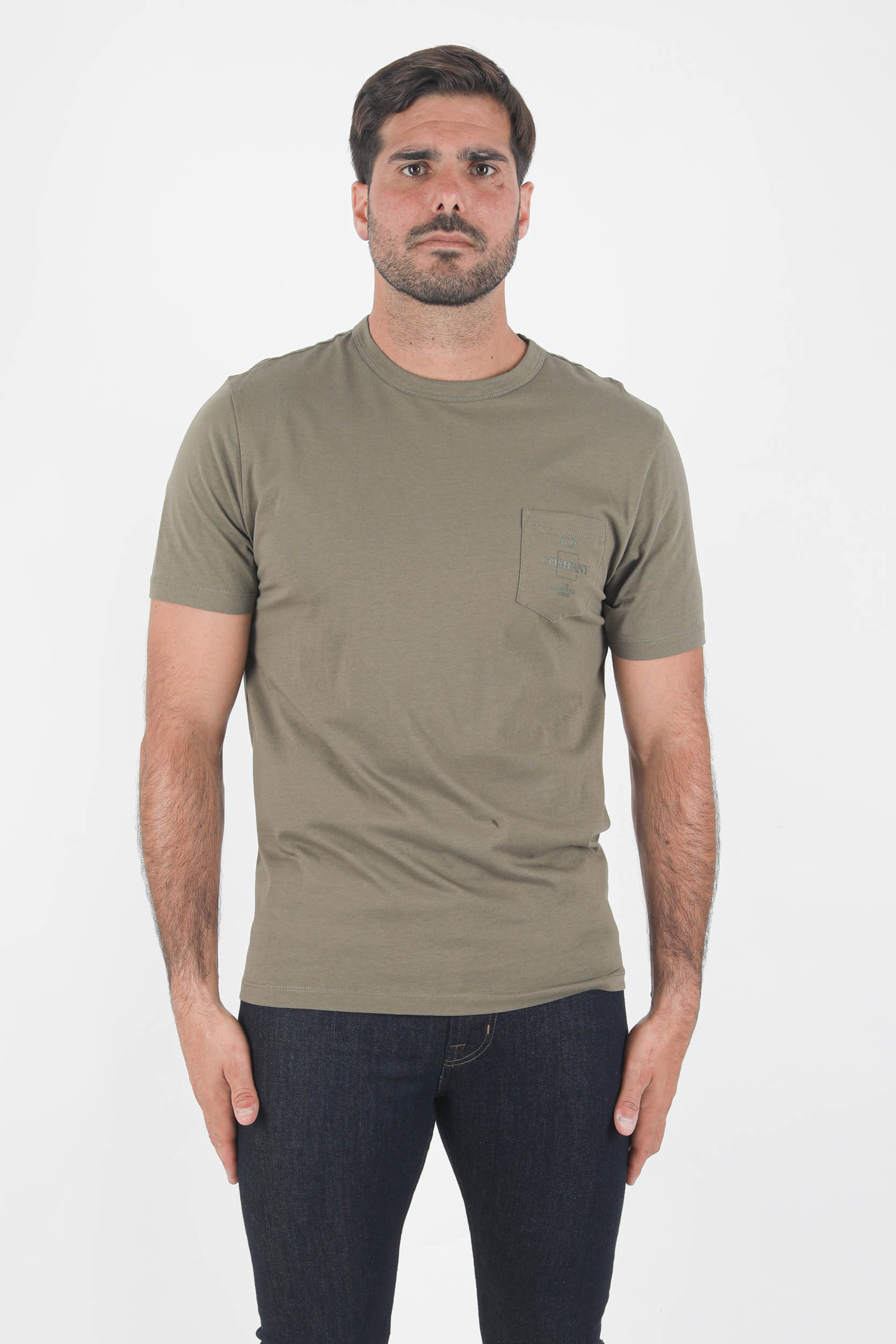 T-SHIRT JERSEY POCKET C.P COMPANY KAKI S220A-665
