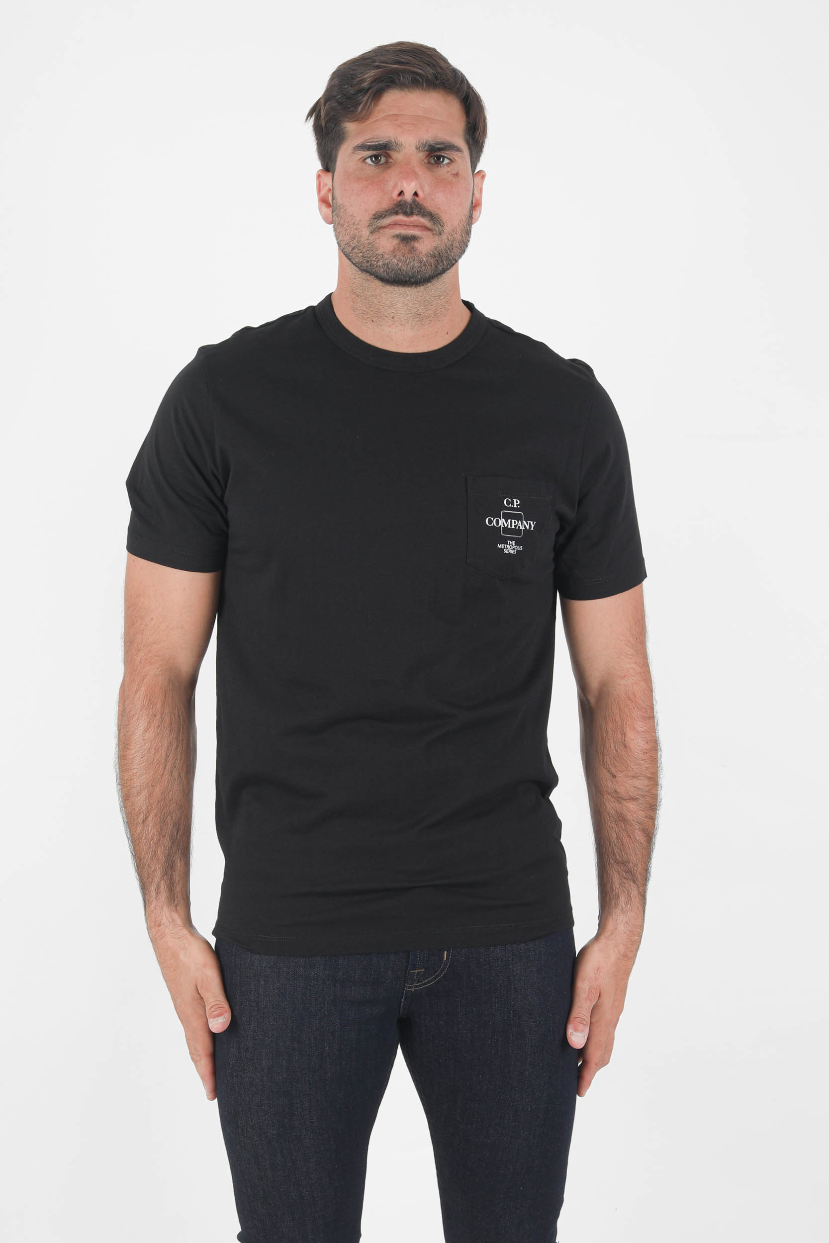 T-SHIRT JERSEY POCKET C.P COMPANY NOIR S220A-999