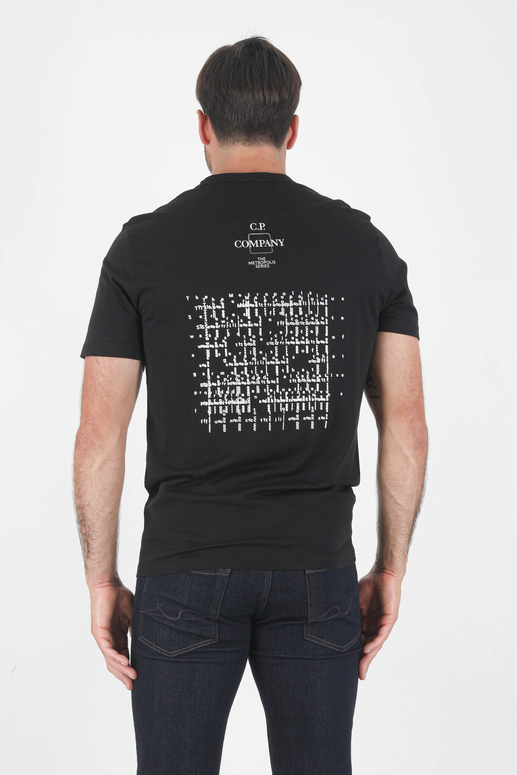 T-SHIRT JERSEY POCKET C.P COMPANY NOIR S220A-999