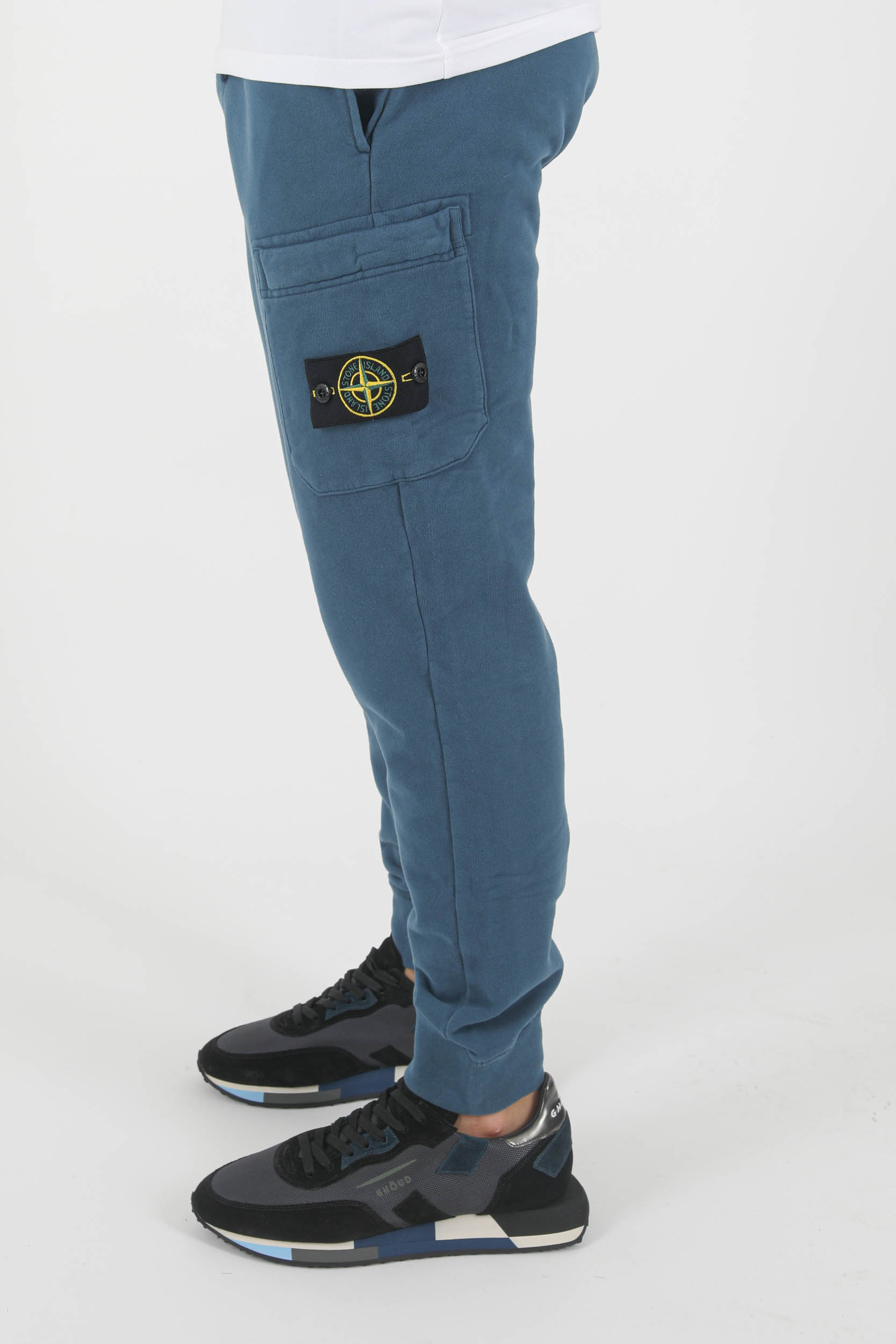 BAS DE JOGGING STONE ISLAND BLEU PETROLE 751564520-V0023