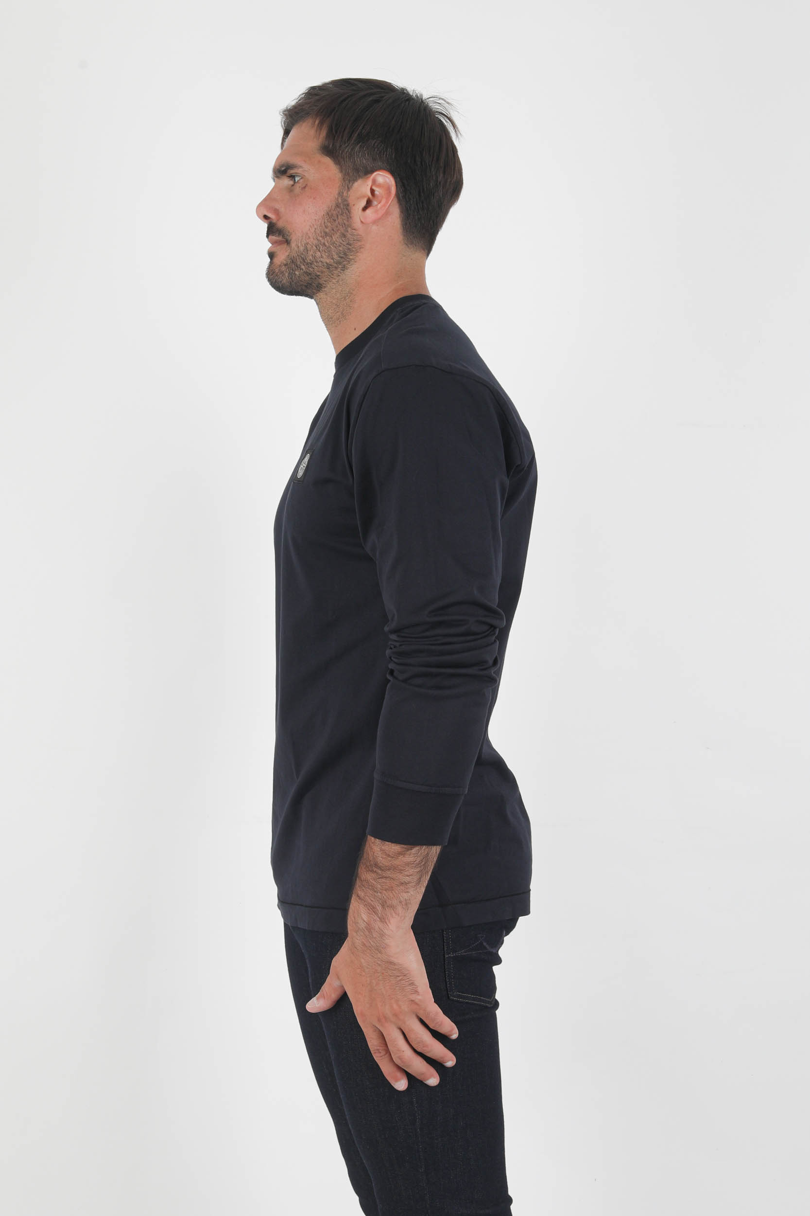 T-SHIRT A MANCHES LONGUES STONE ISLAND MARINE 751522713-V0020