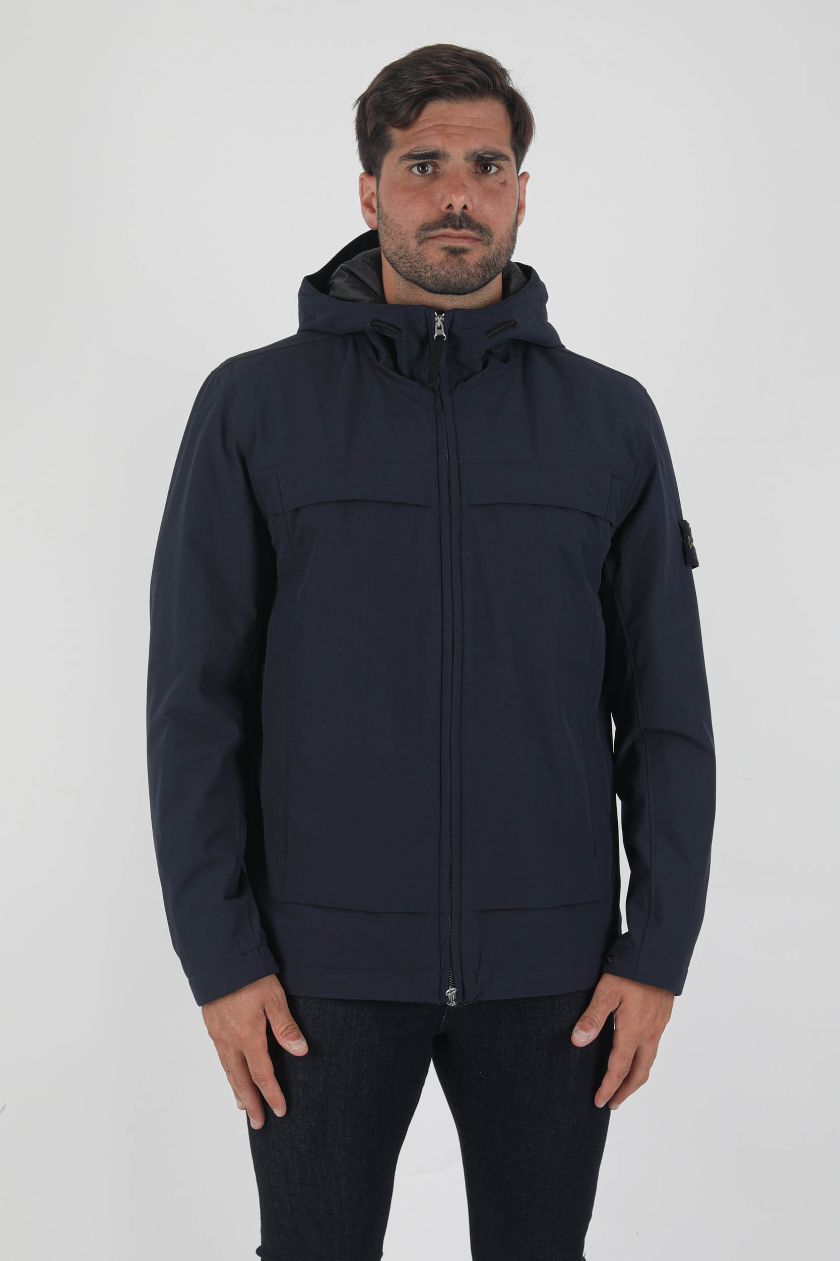 BLOUSON STONE ISLAND PRIMALOFT NYLON MAT MARINE 751541427-V0020