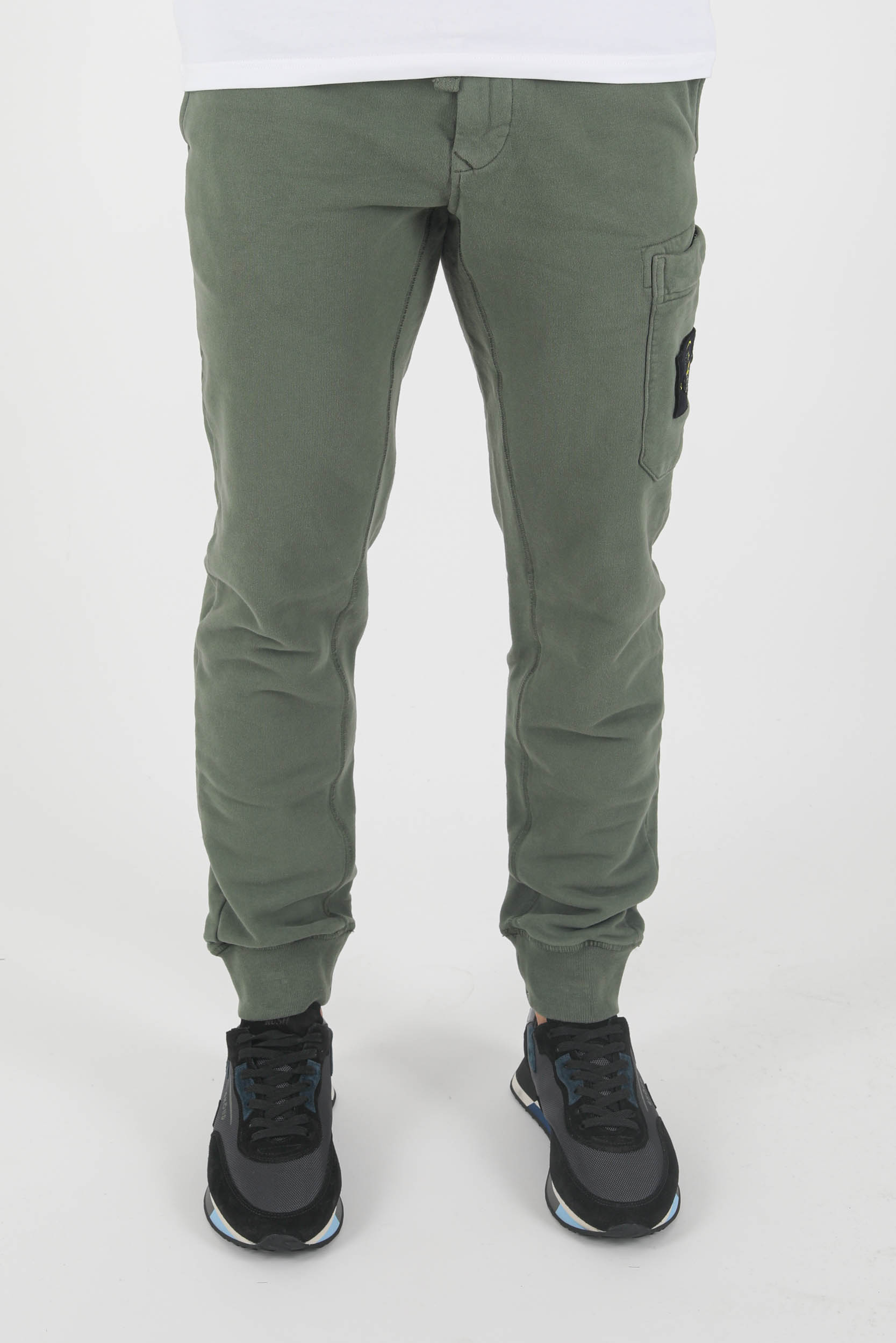 BAS DE JOGGING STONE ISLAND KAKI 751564520-V0055