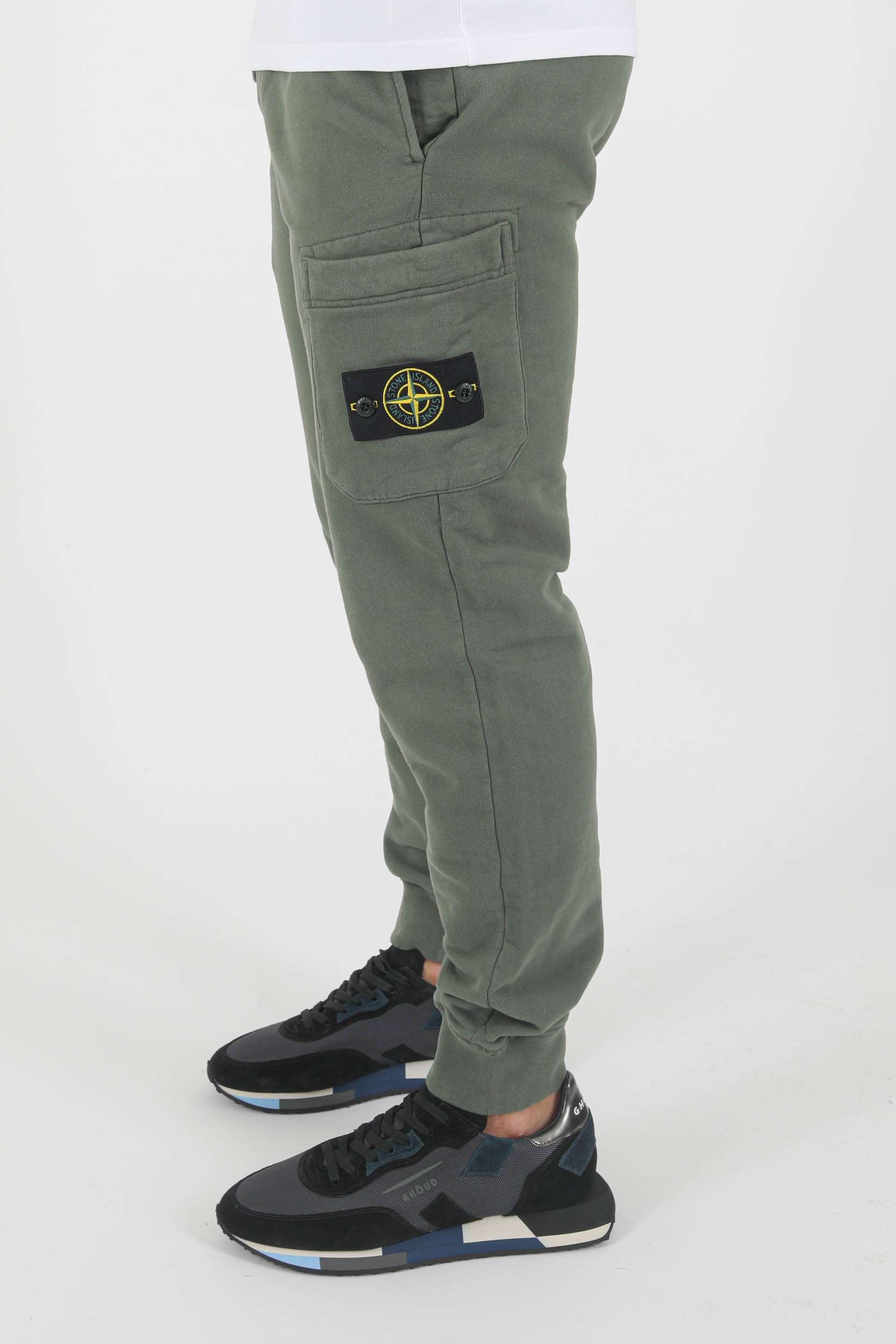 BAS DE JOGGING STONE ISLAND KAKI 751564520-V0055