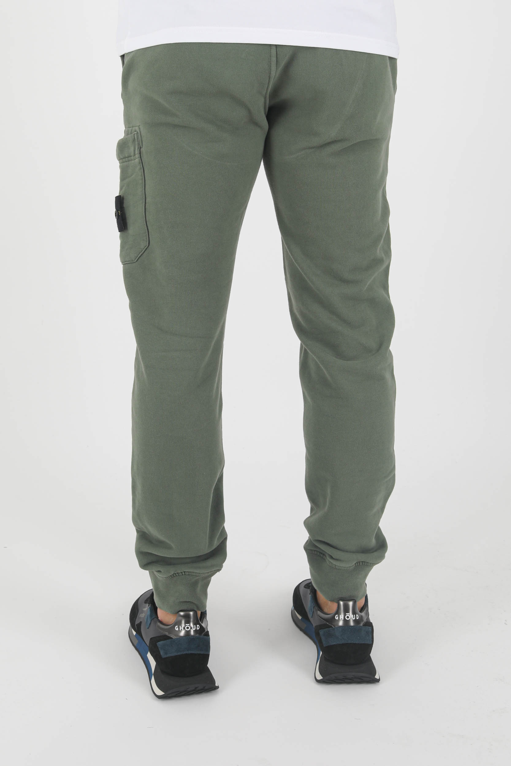 BAS DE JOGGING STONE ISLAND KAKI 751564520-V0055