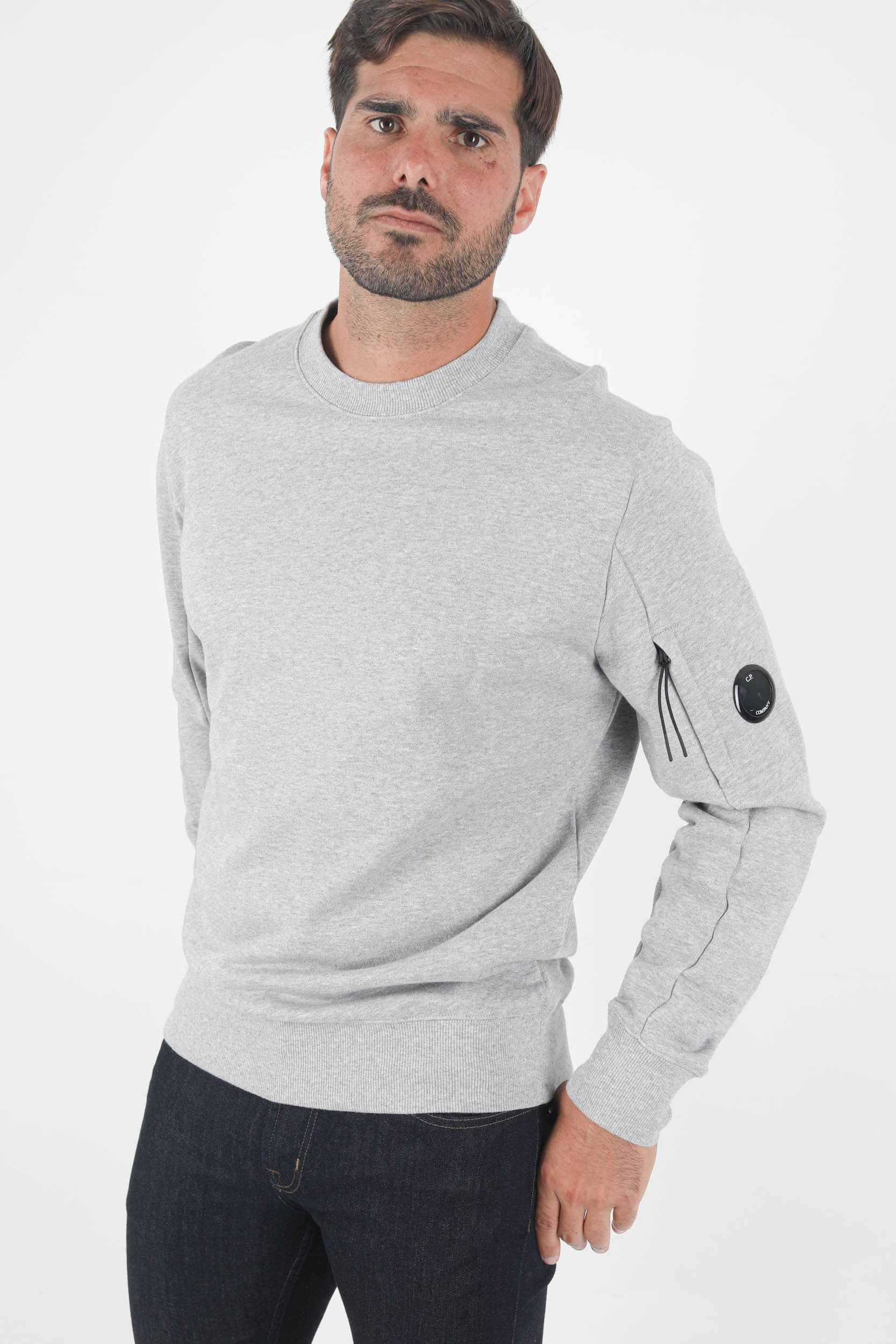 SWEAT COL ROND C.P COMPANY GRIS S055A-M93