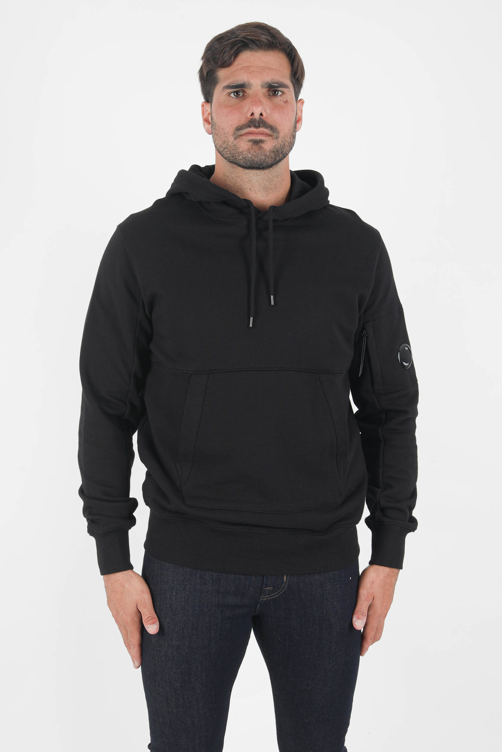 SWEAT A CAPUCHE C.P COMPANY NOIR S056A-999