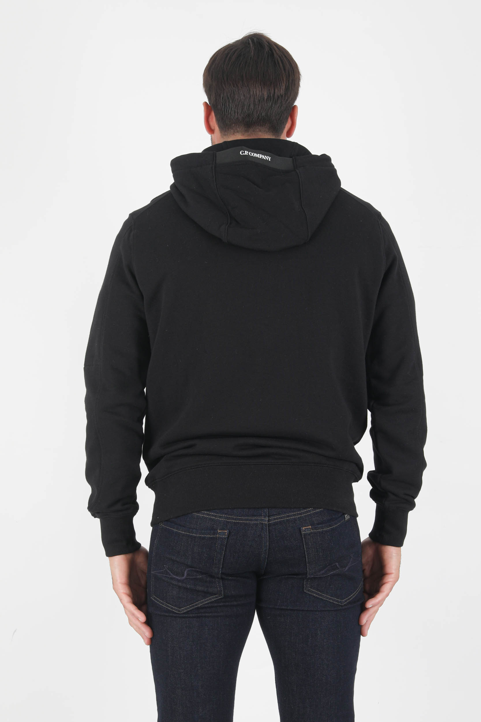 SWEAT A CAPUCHE C.P COMPANY NOIR S056A-999