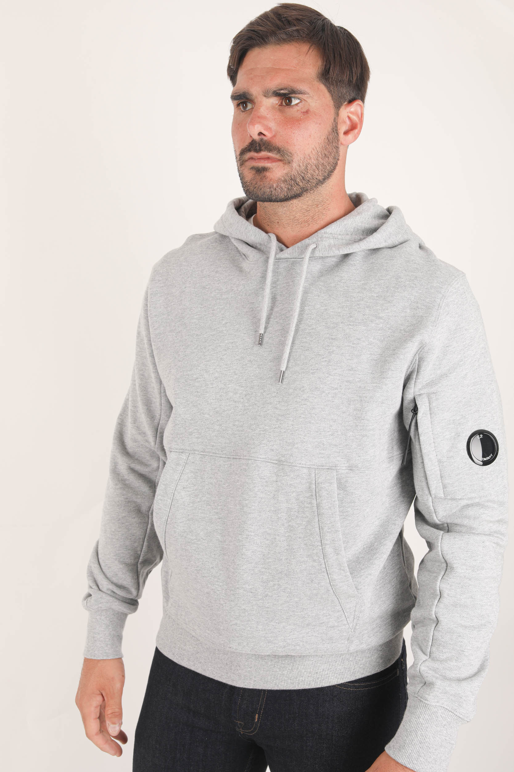 SWEAT A CAPUCHE C.P COMPANY GRIS S056A-M93