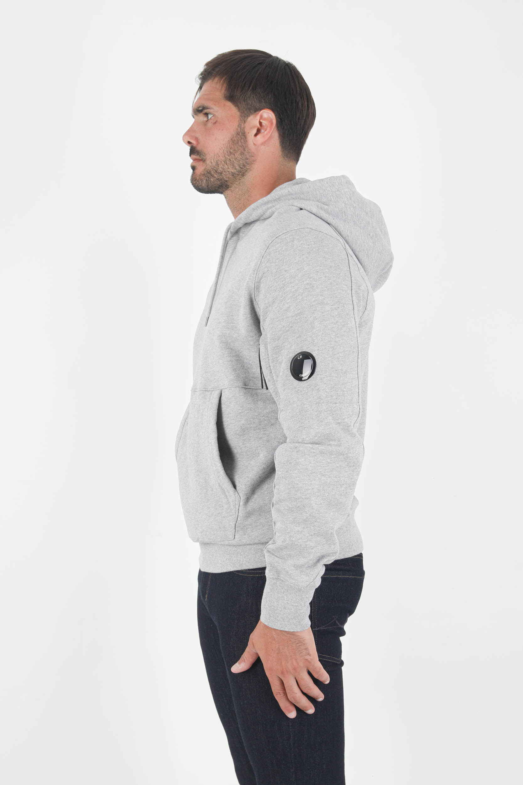 SWEAT A CAPUCHE C.P COMPANY GRIS S056A-M93