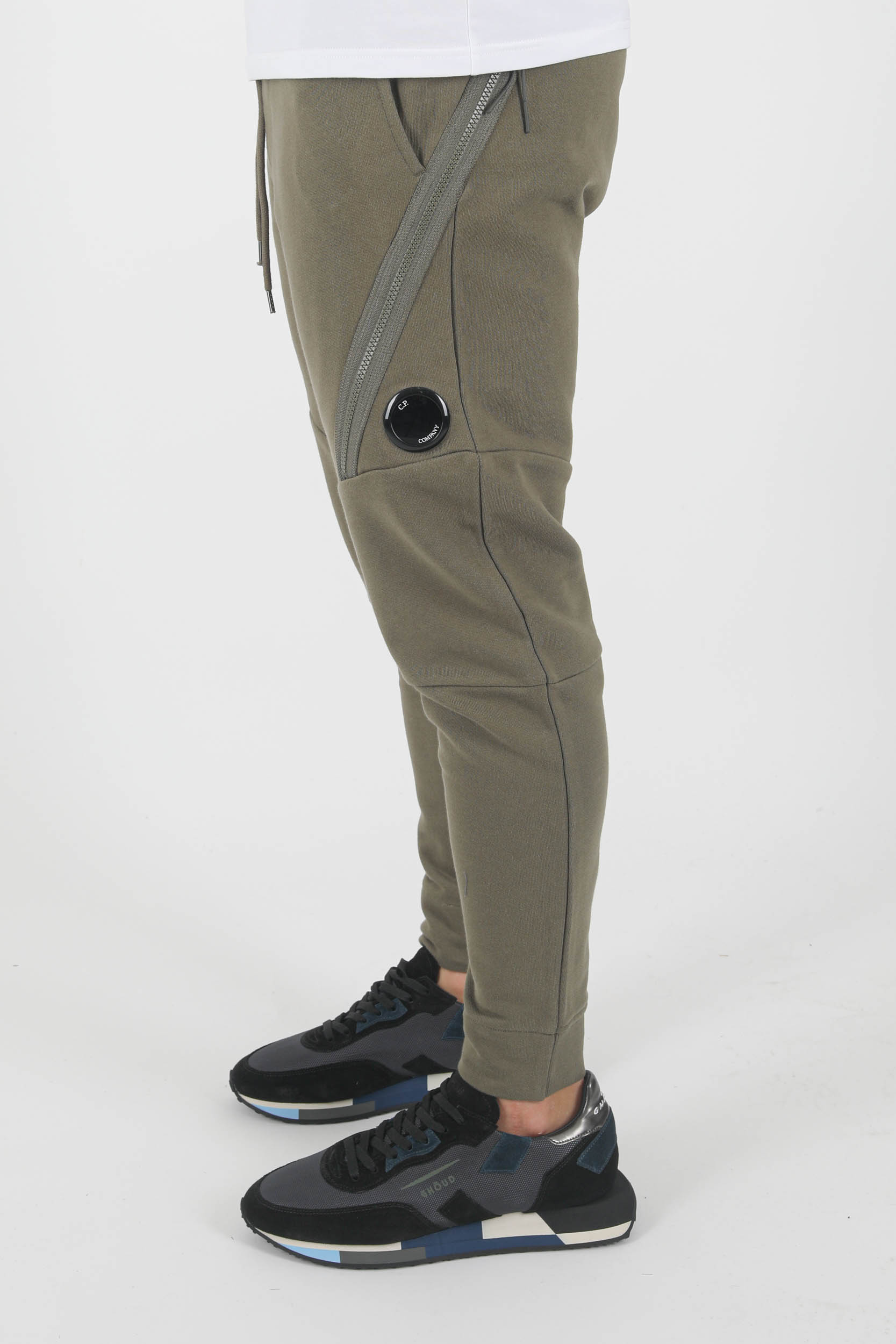 BAS DE JOGGING C.P COMPANY ZIPPE KAKI P061A-665