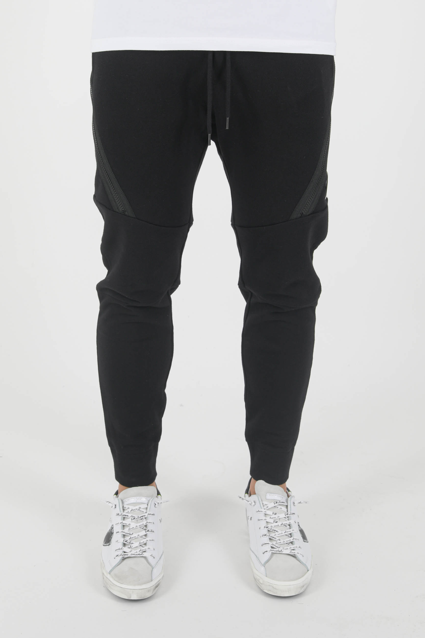 BAS DE JOGGING C.P COMPANY ZIPPE NOIR P061A-999