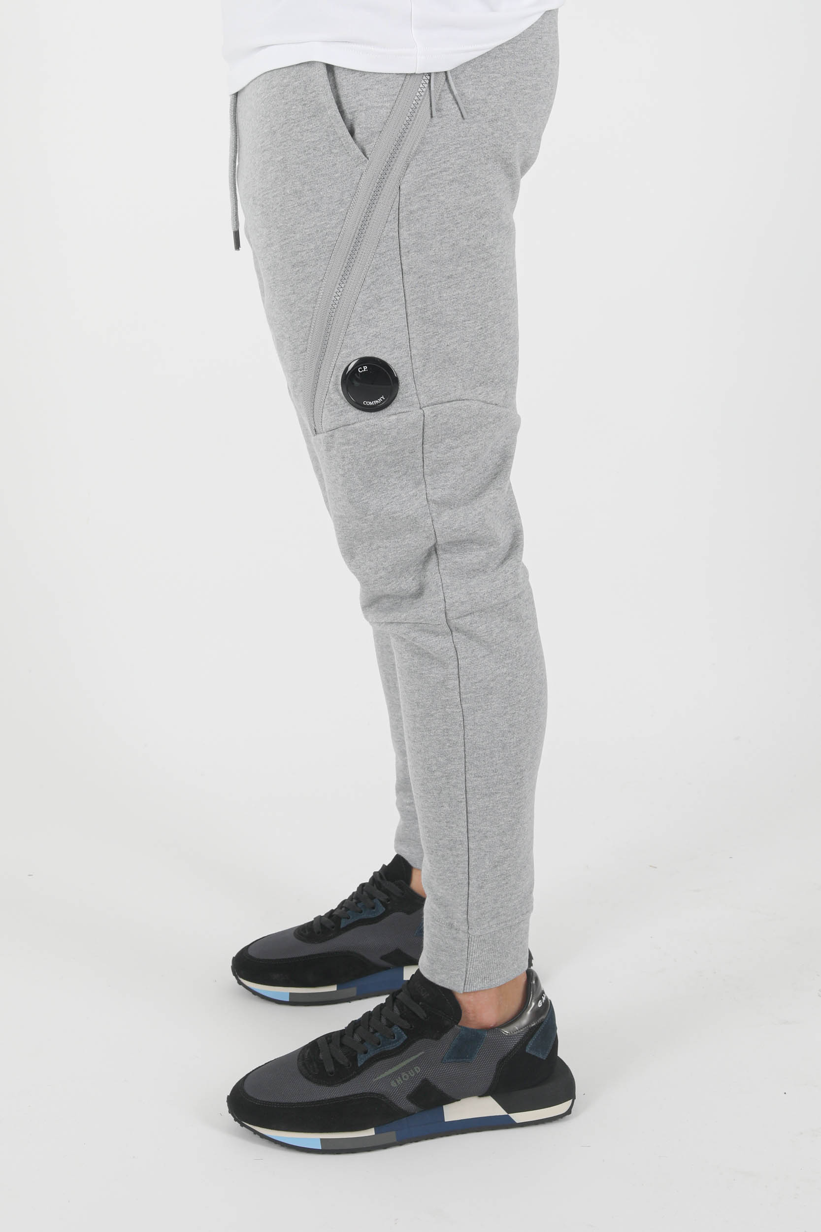 BAS DE JOGGING C.P COMPANY ZIPPE GRIS P061A-M93