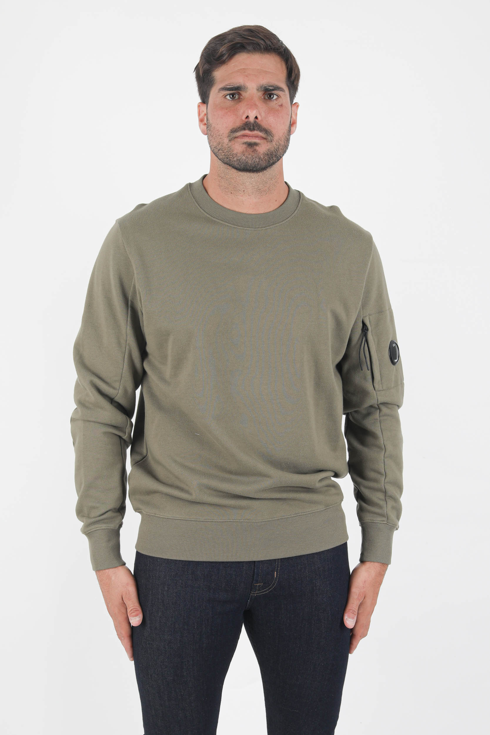 SWEAT COL ROND C.P COMPANY KAKI S055A-665