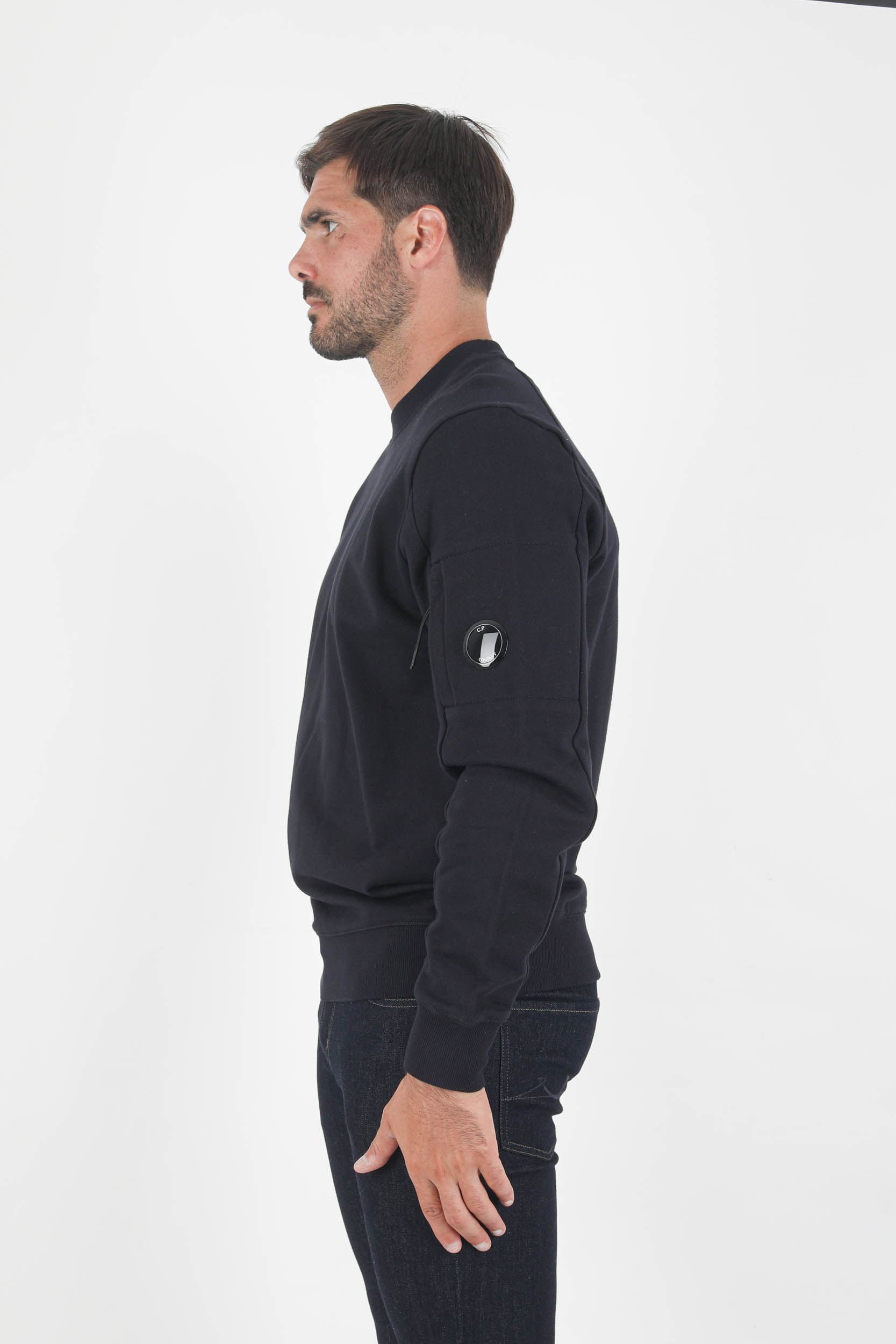 SWEAT COL ROND C.P COMPANY NOIR S055A-999