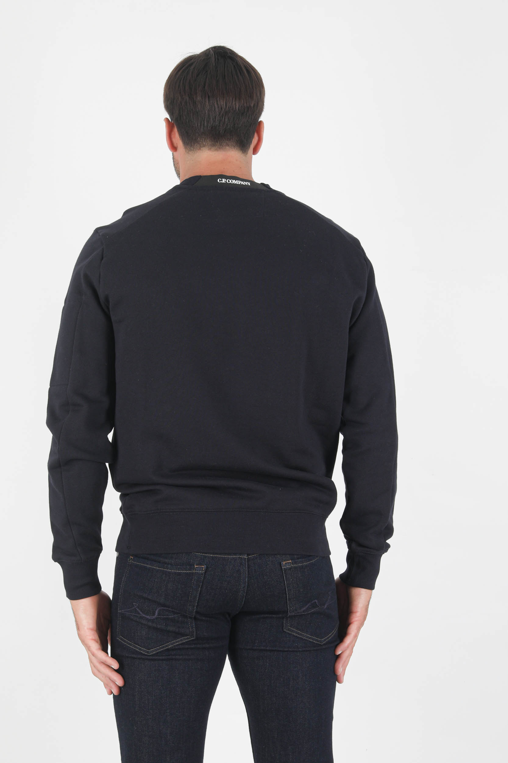 SWEAT COL ROND C.P COMPANY NOIR S055A-999