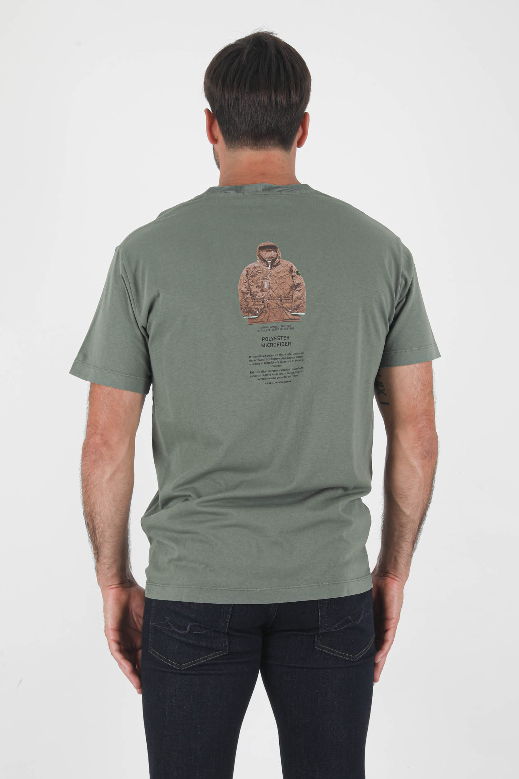 T-SHIRT STONE ISLAND ARCHIVIO KAKI 75152NS91-V0055