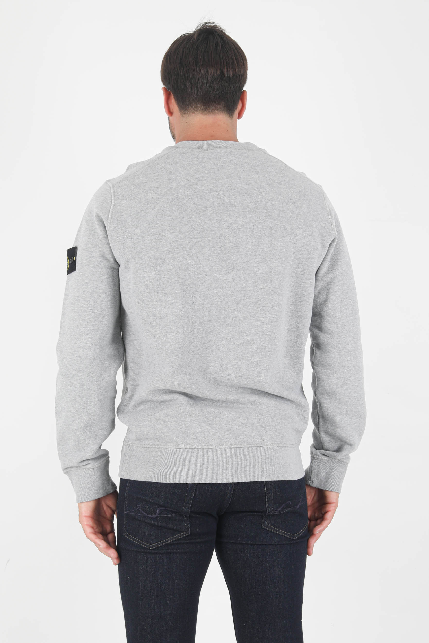 SWEAT COL ROND STONE ISLAND GRIS 751563020-V0M64