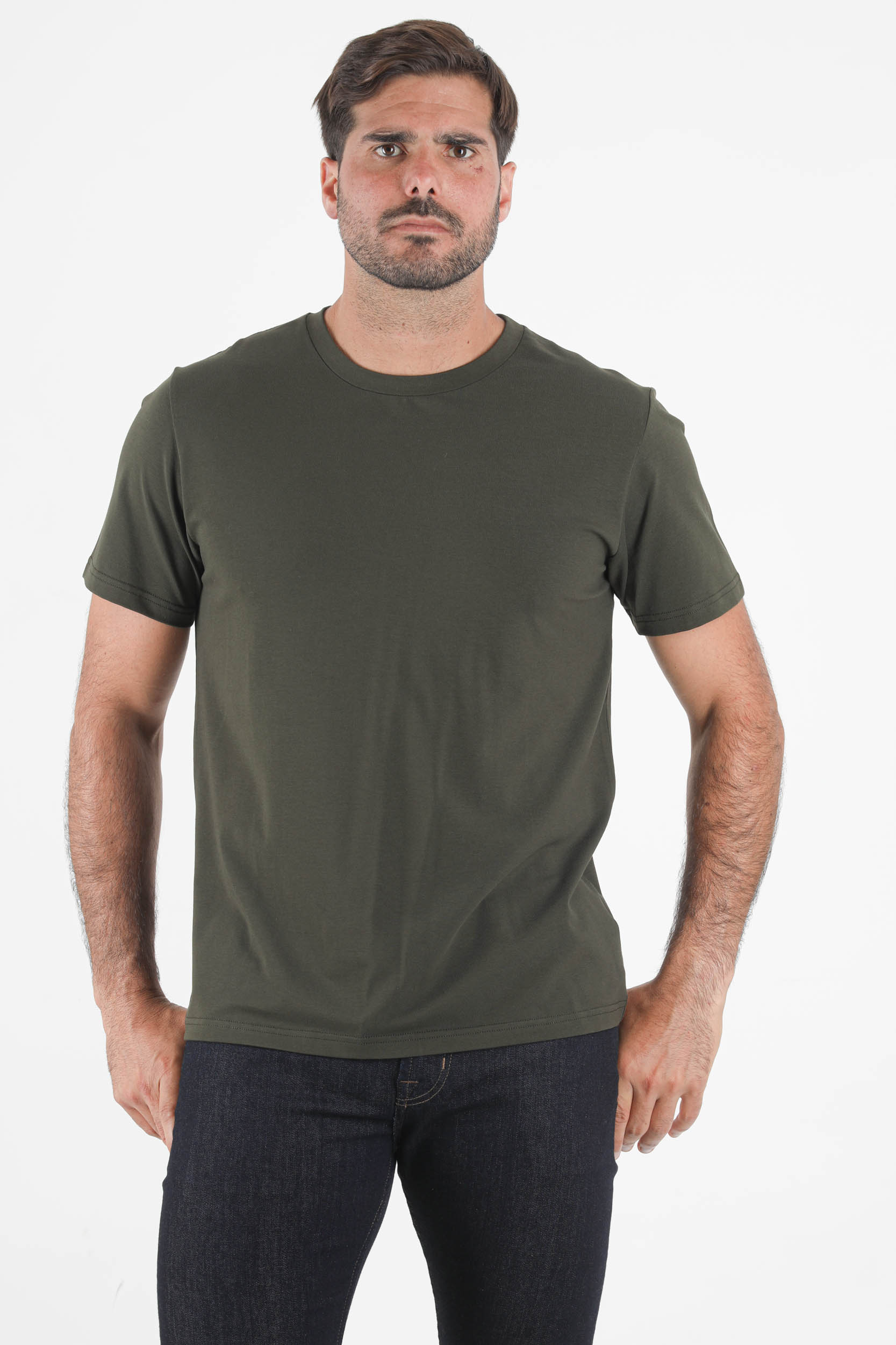 T-SHIRT FILIPPA K COL ROND KAKI 10704-9239