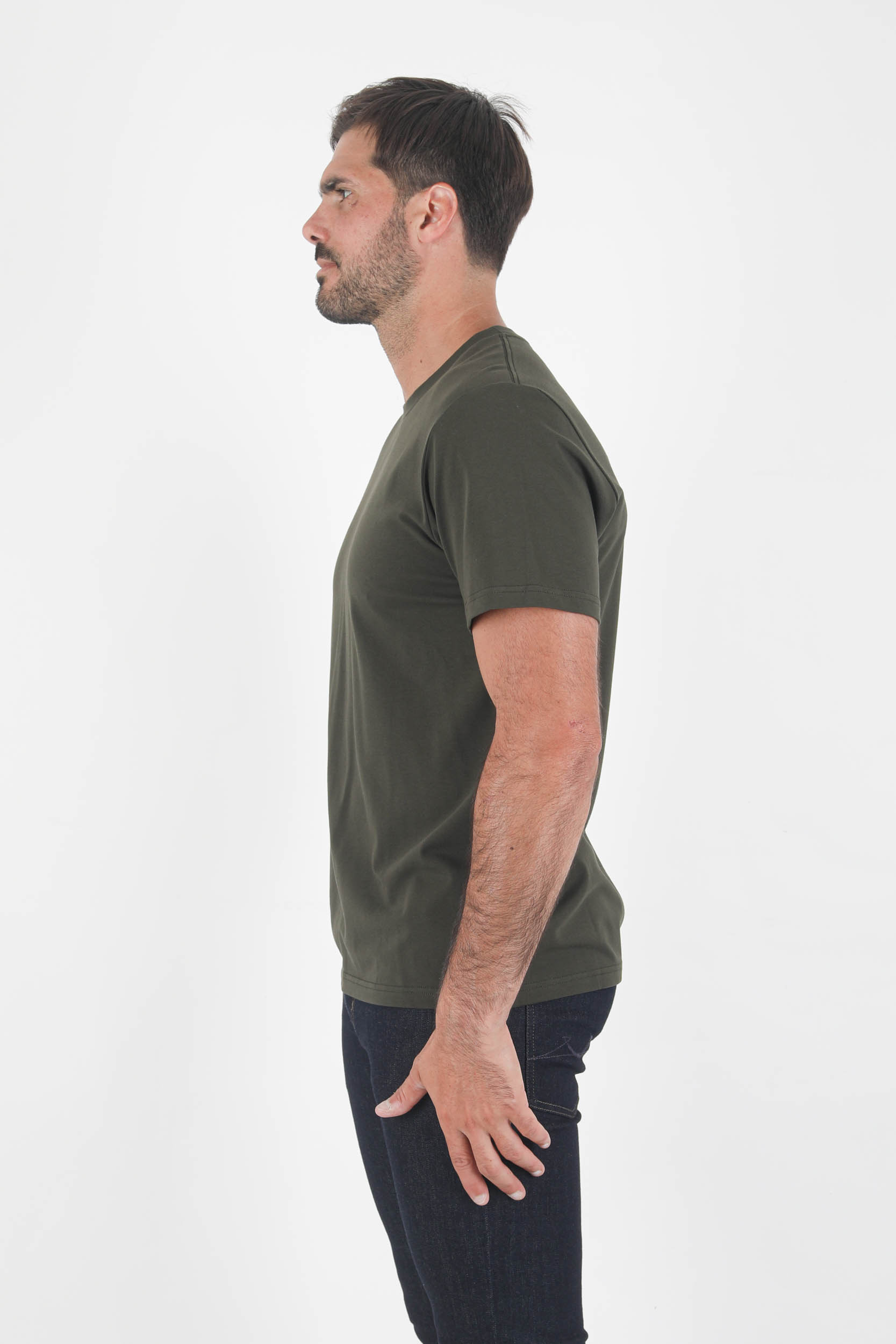 T-SHIRT FILIPPA K COL ROND KAKI 10704-9239