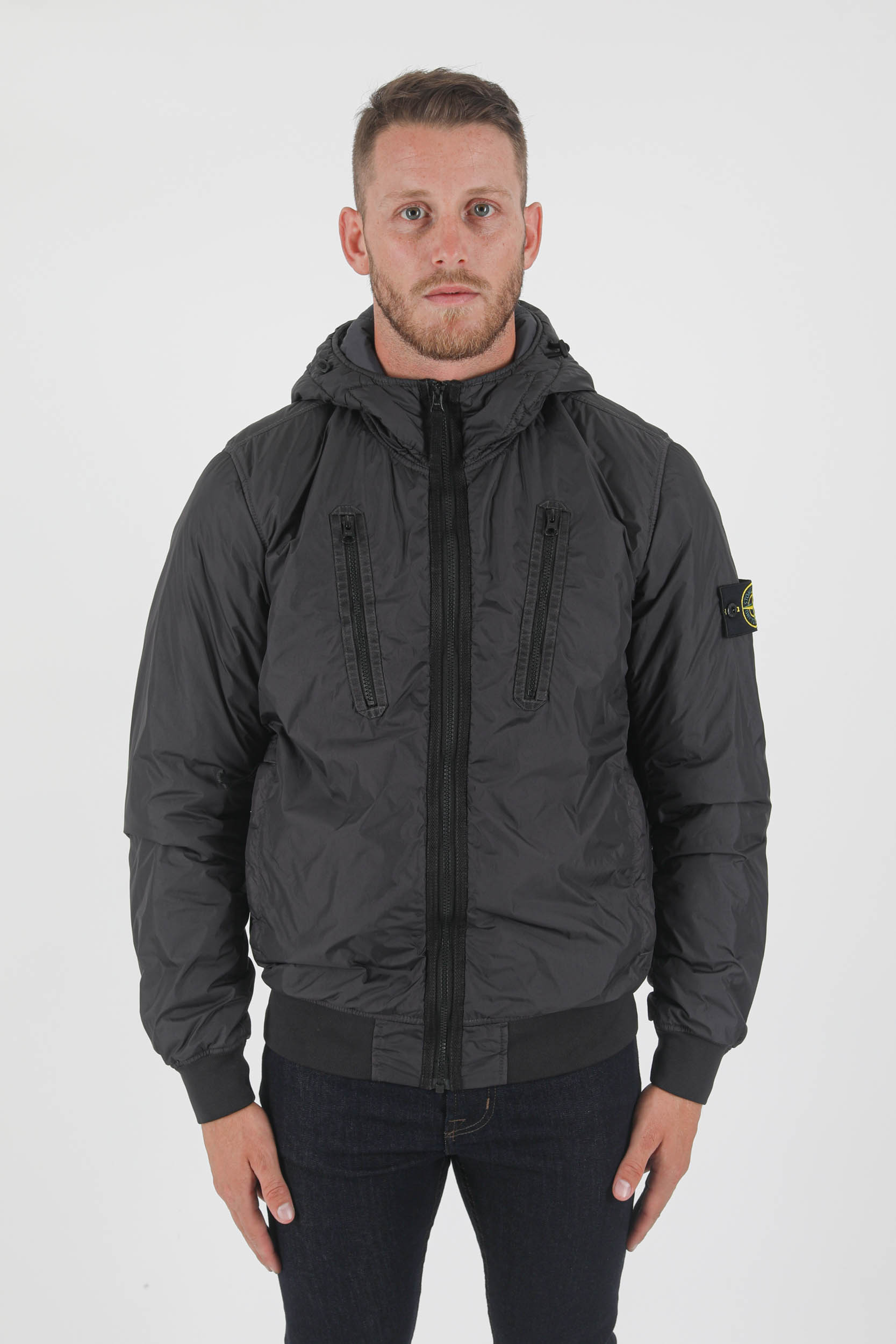 BLOUSON STONE ISLAND PRIMALOFT ANTHRACITE 751542223-V0065