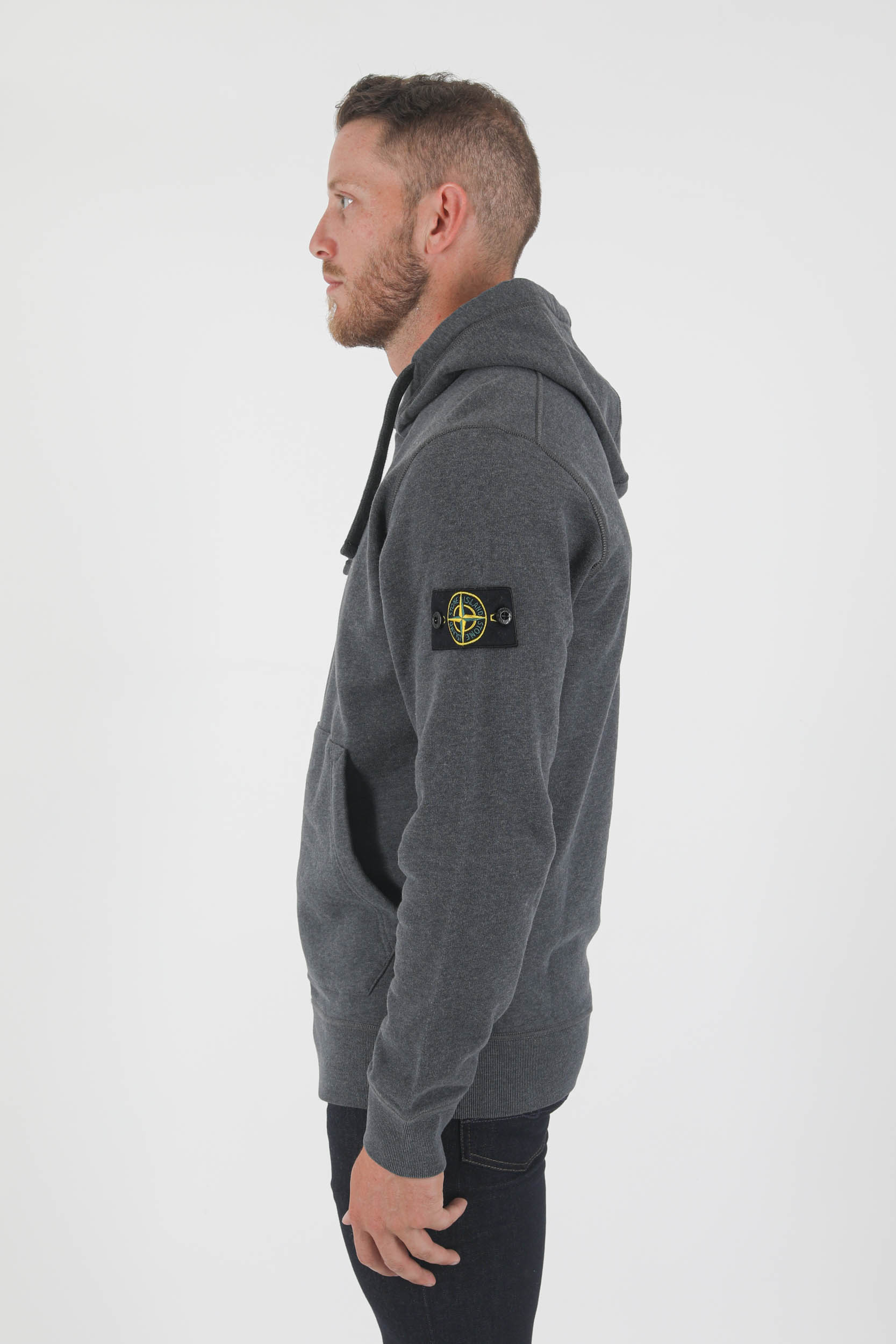SWEAT A CAPUCHE STONE ISLAND ANTHRACITE 751564120-V0M67