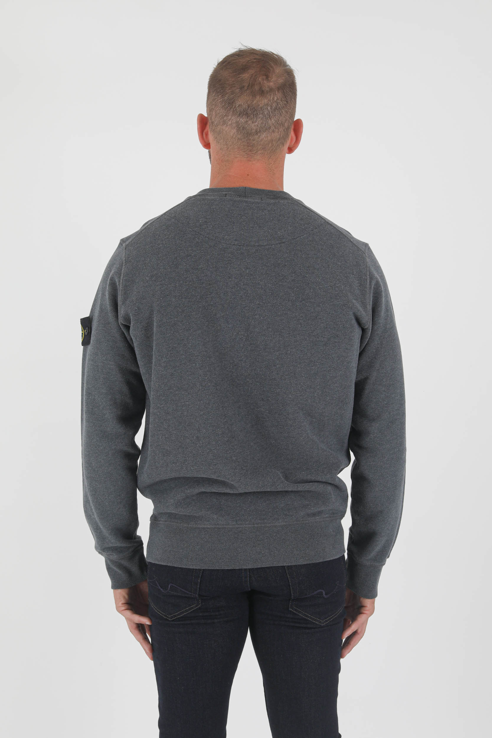 SWEAT COL ROND STONE ISLAND ANTHRACITE 751563020-V0M67